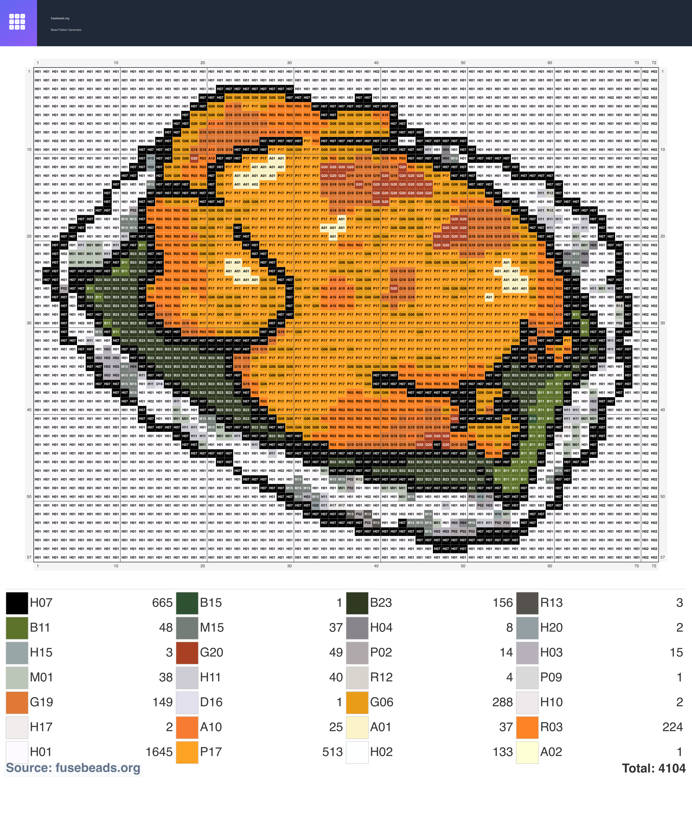 Kawaii #850 perler beads pattern