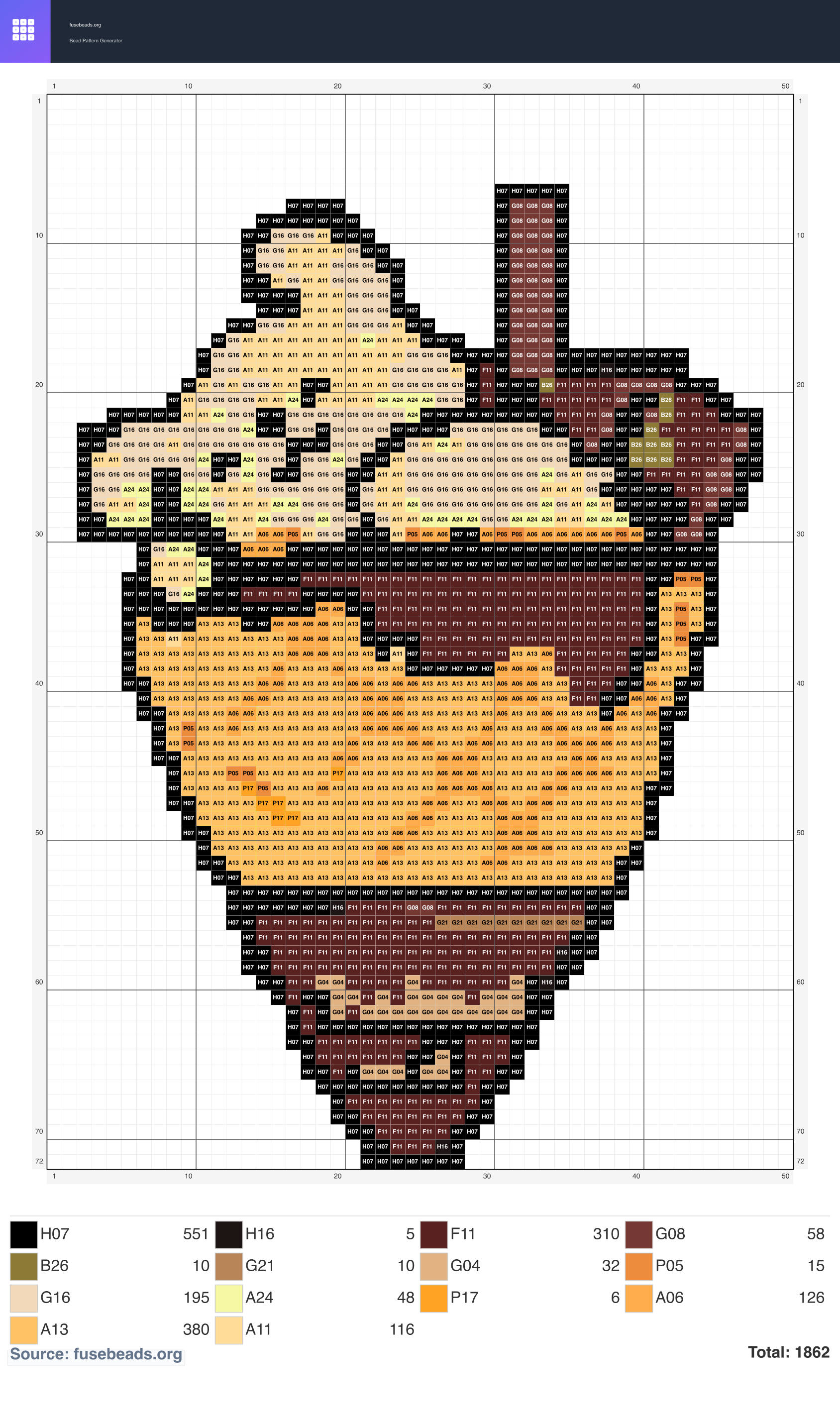 Ice Cream Bear perler beads pattern