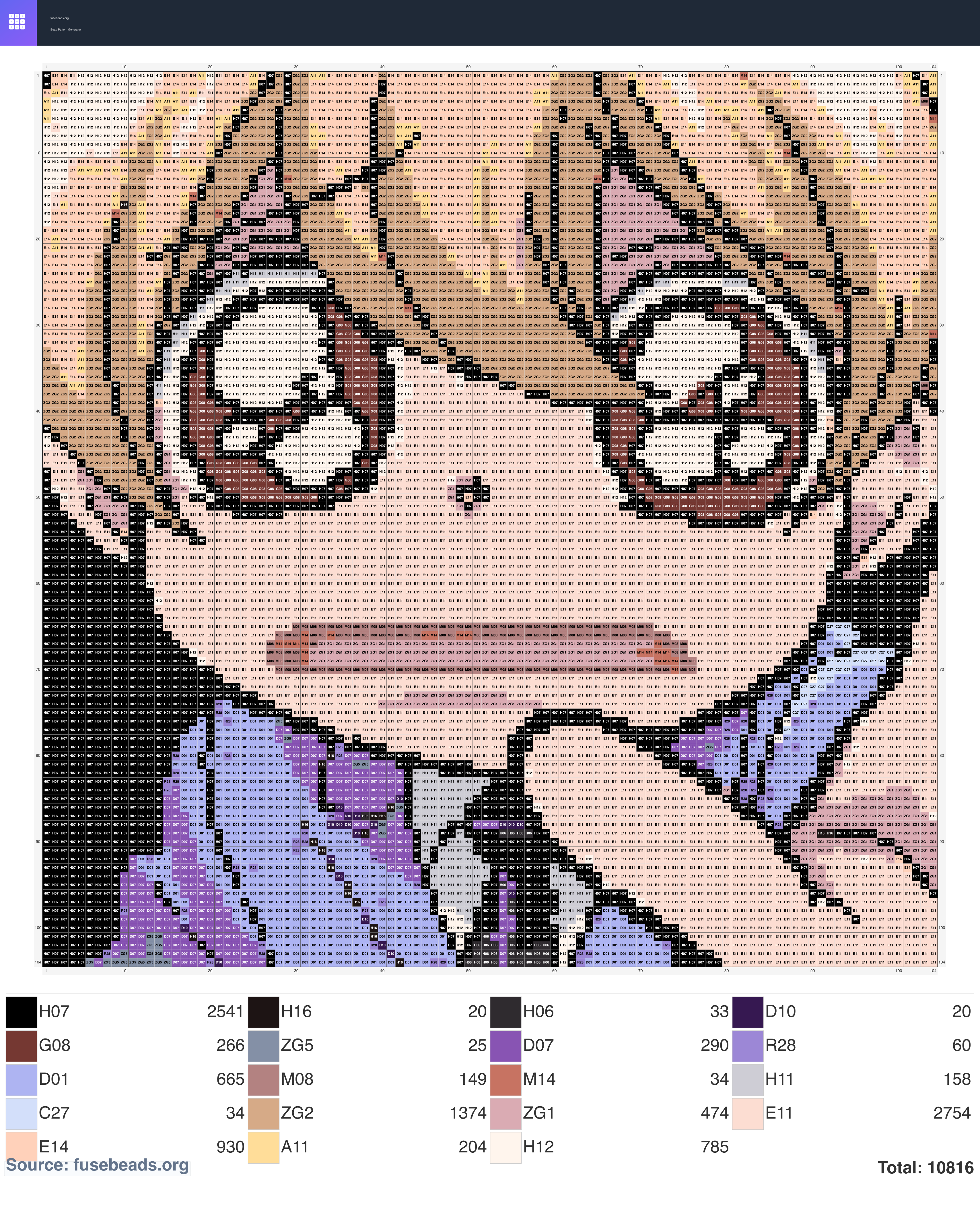 Kawaii #992 perler beads pattern