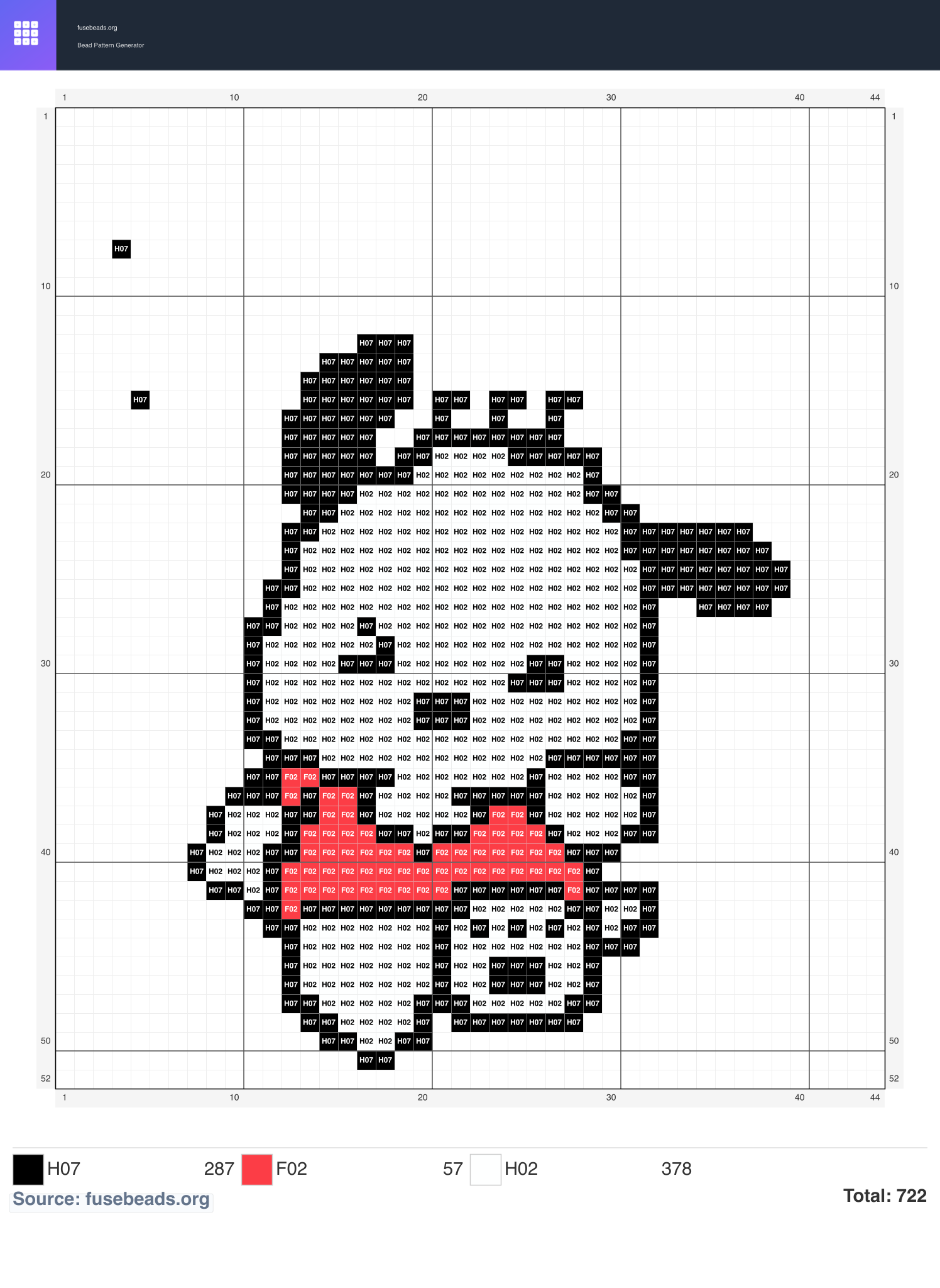 Puppy perler beads pattern