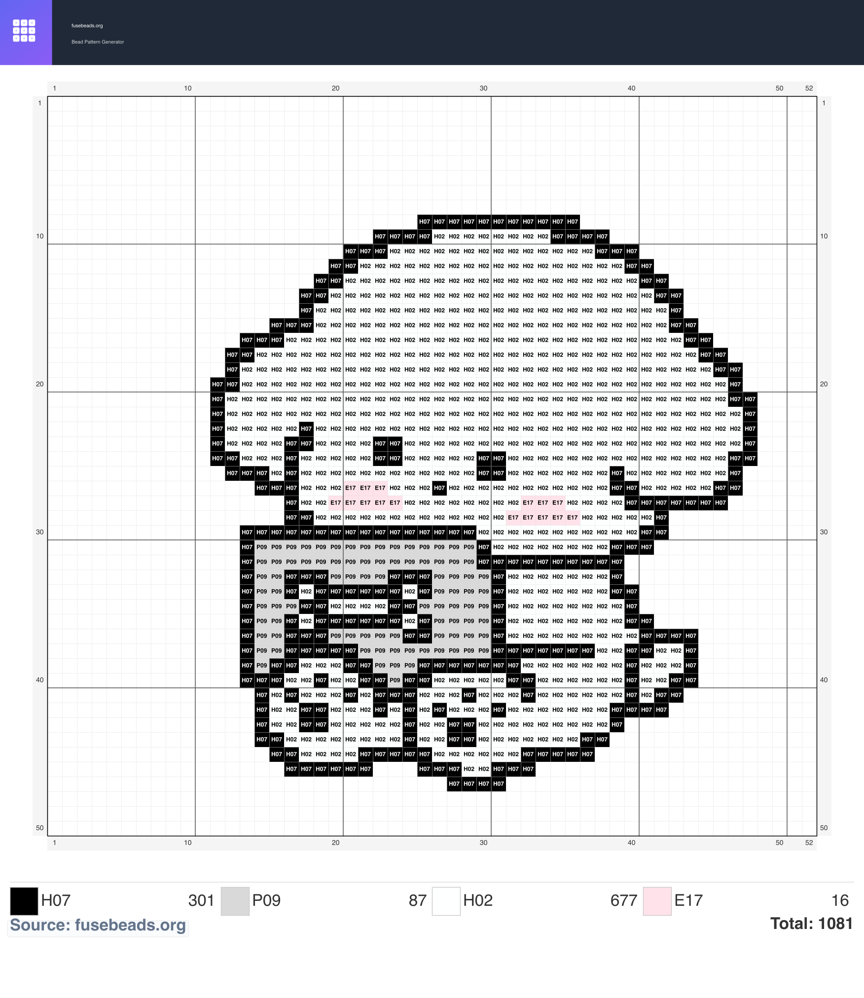 Cute Dog perler beads pattern