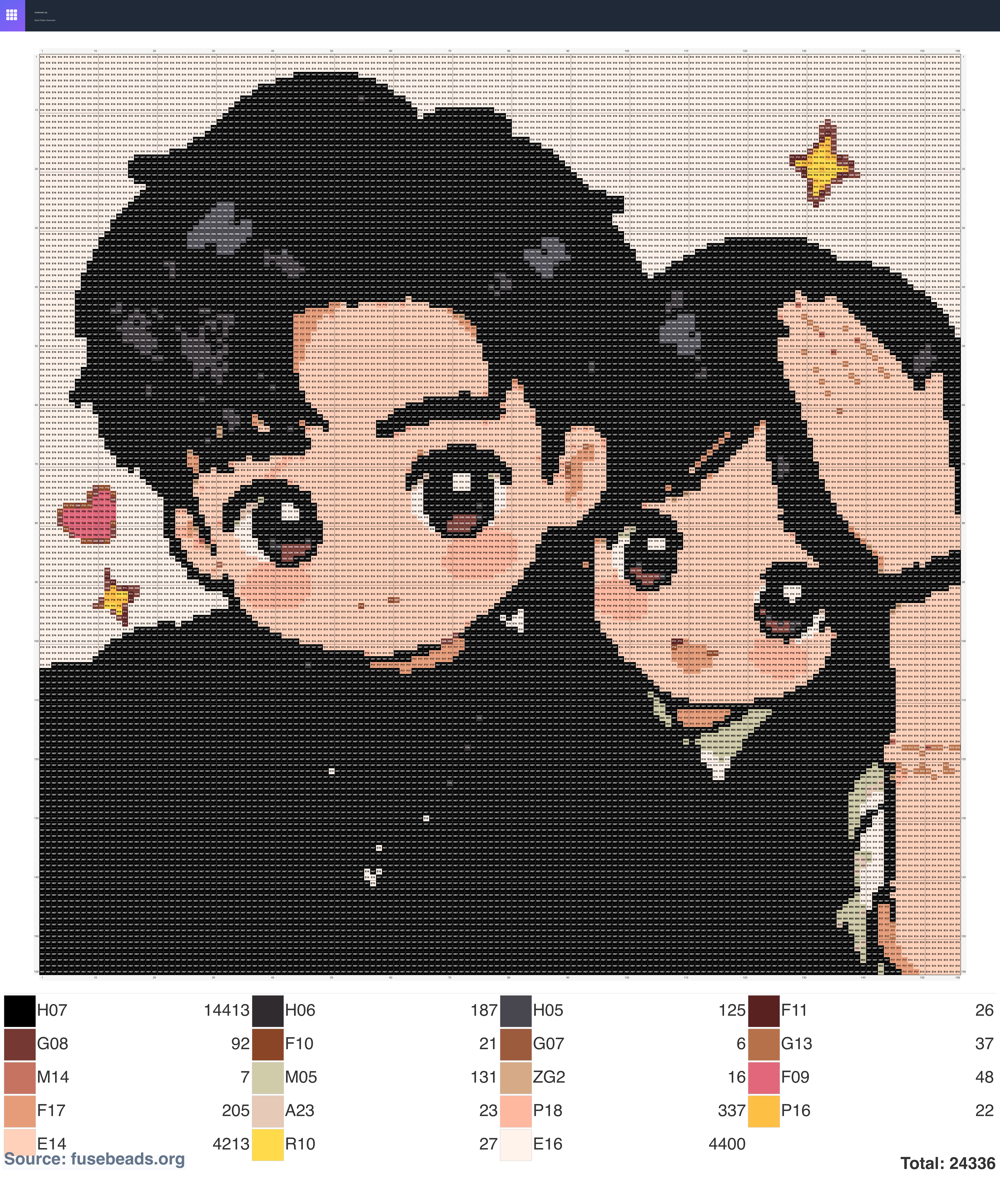 Couple perler beads pattern