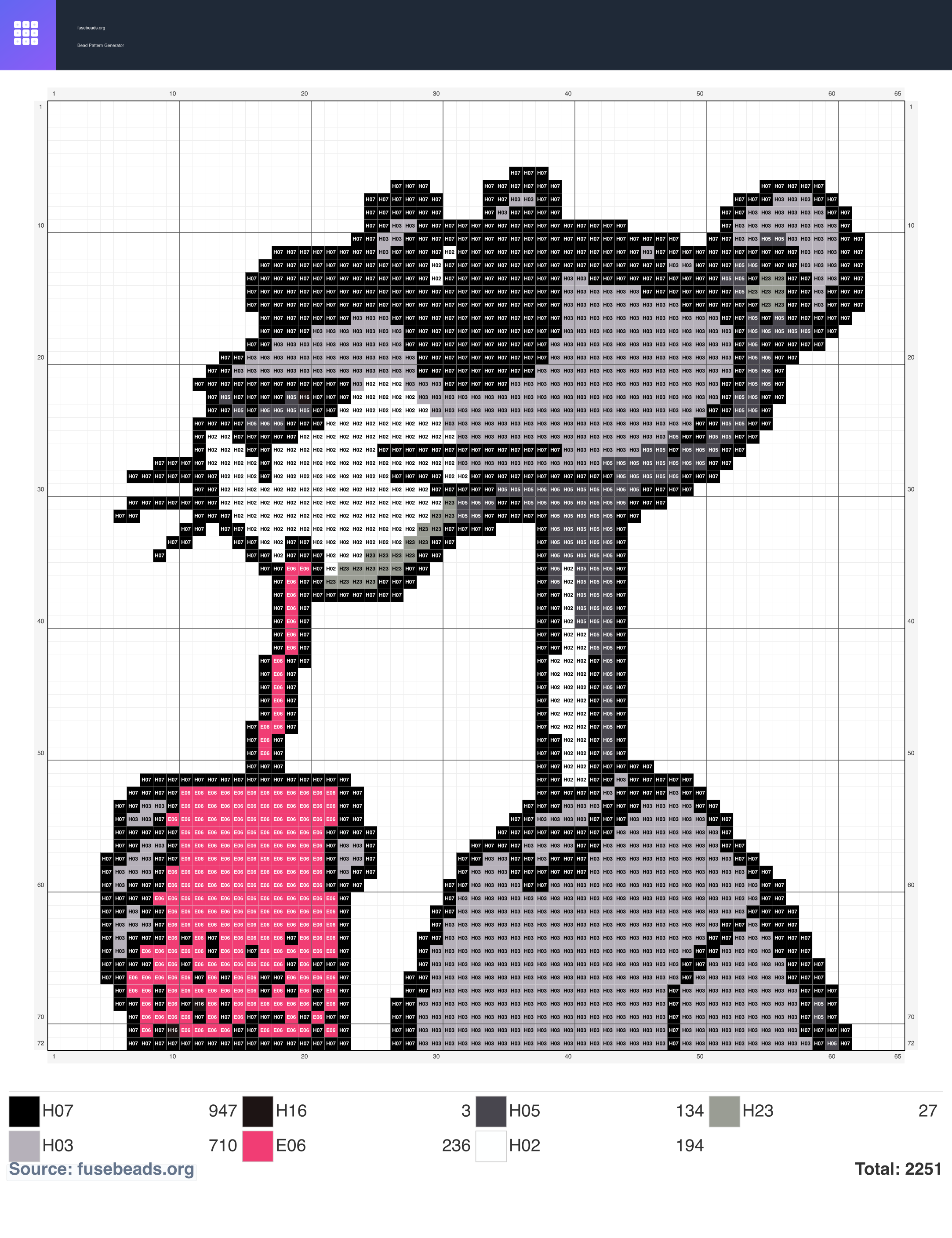 Milk Tea perler beads pattern