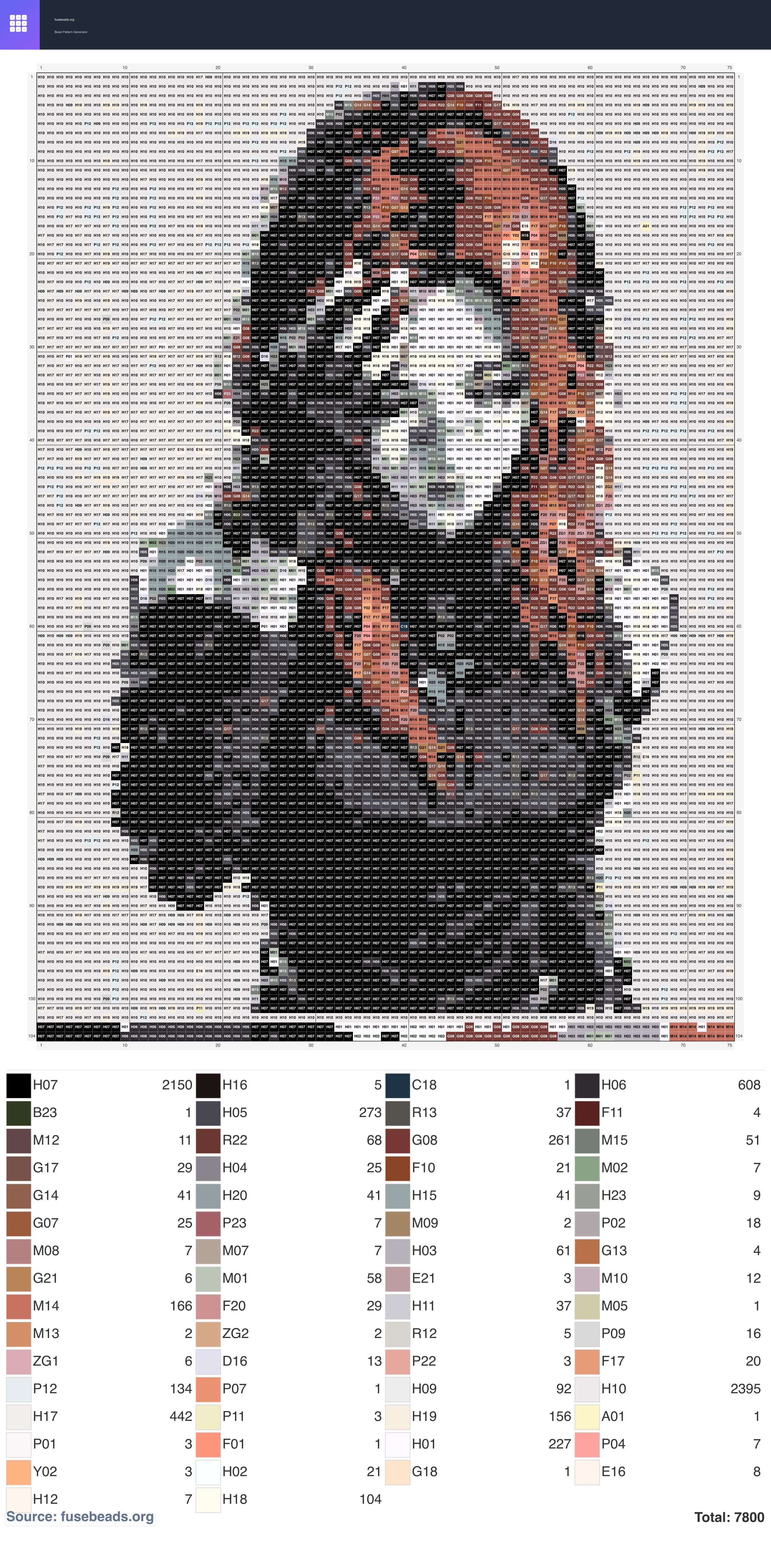 Kawaii #1948 perler beads pattern