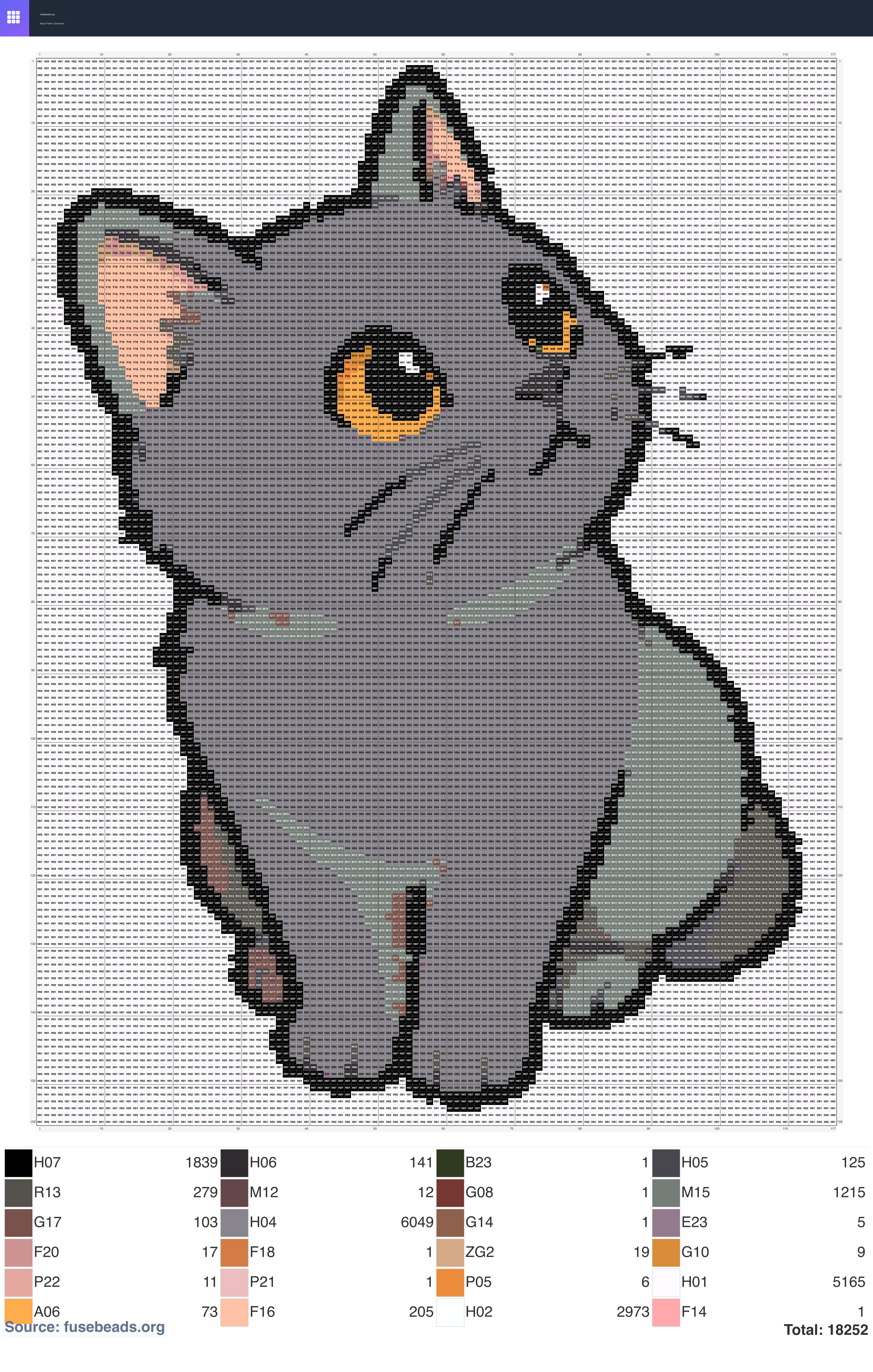 Cat Chibi perler beads pattern