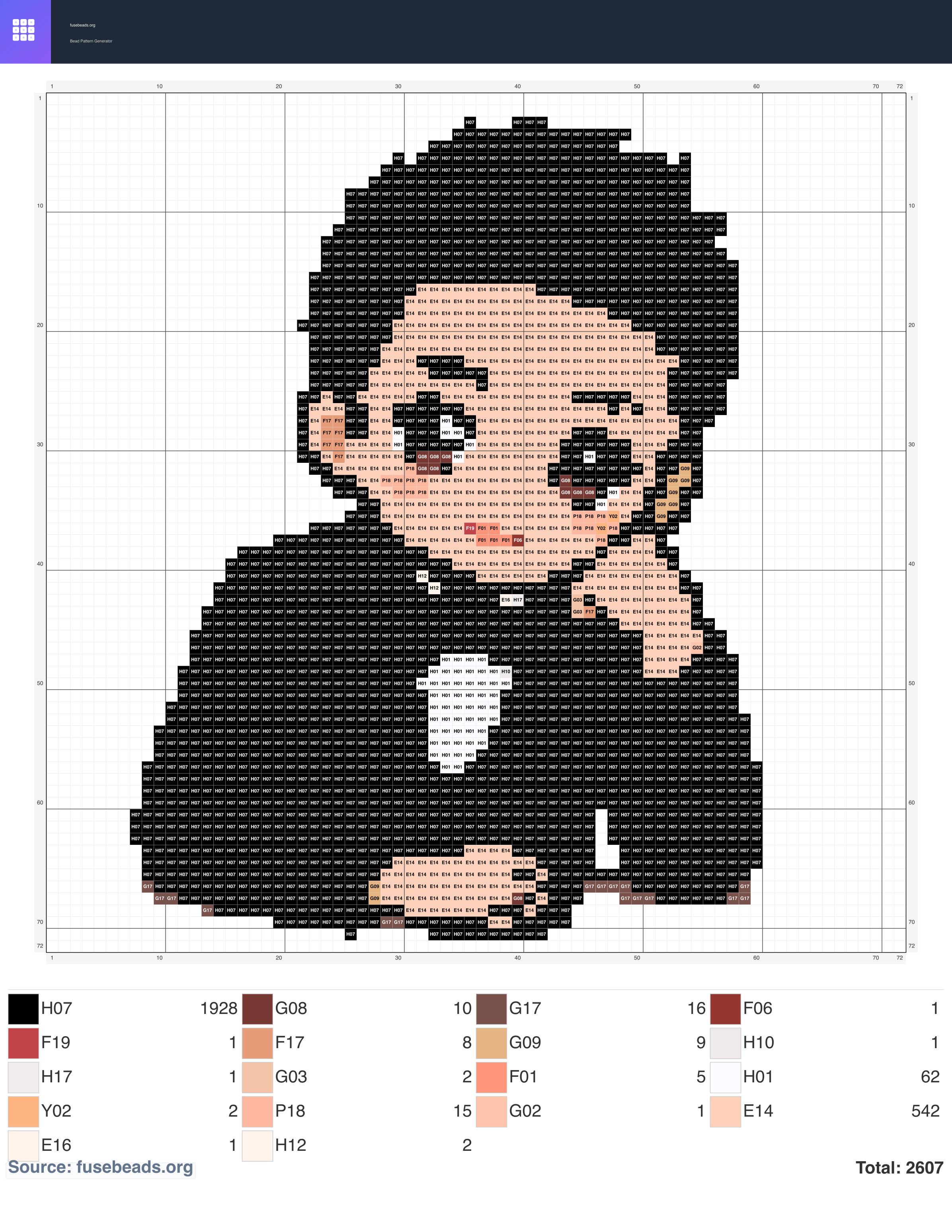Kawaii #1987 perler beads pattern