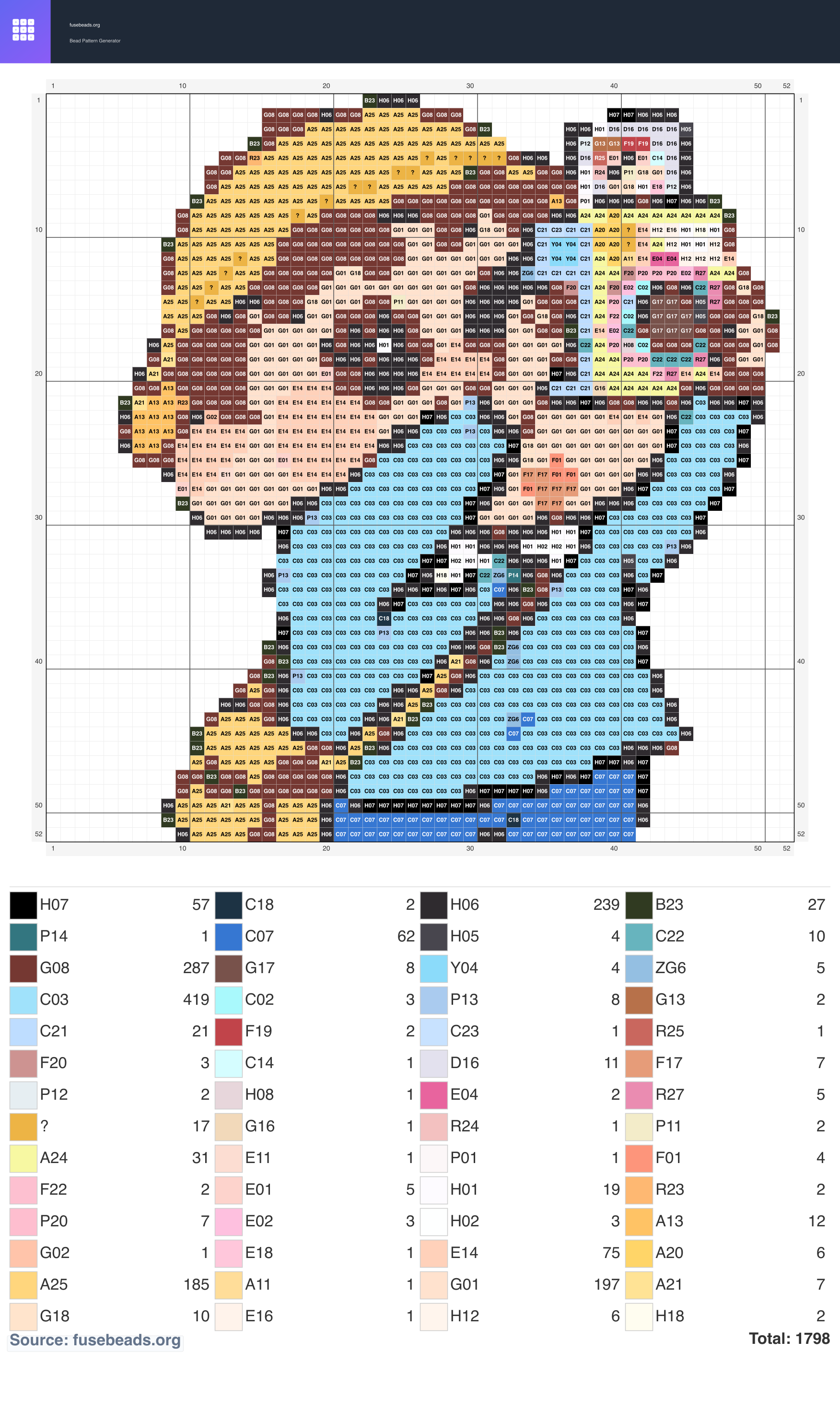 Crayon Shin-chan perler beads pattern