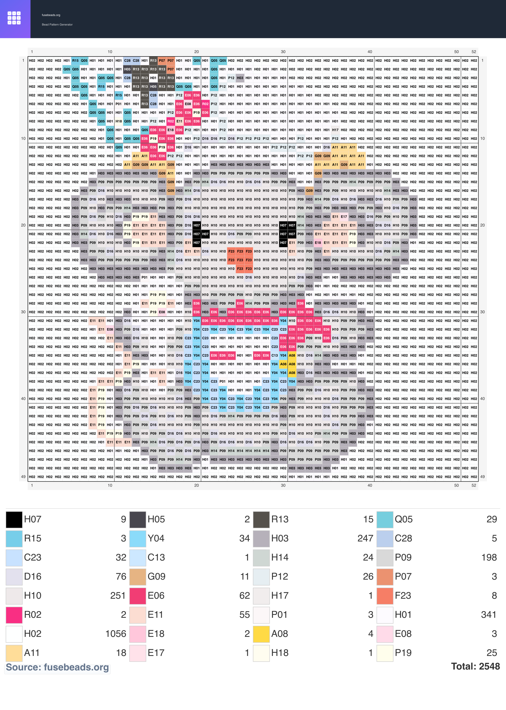Kawaii #2018 perler beads pattern