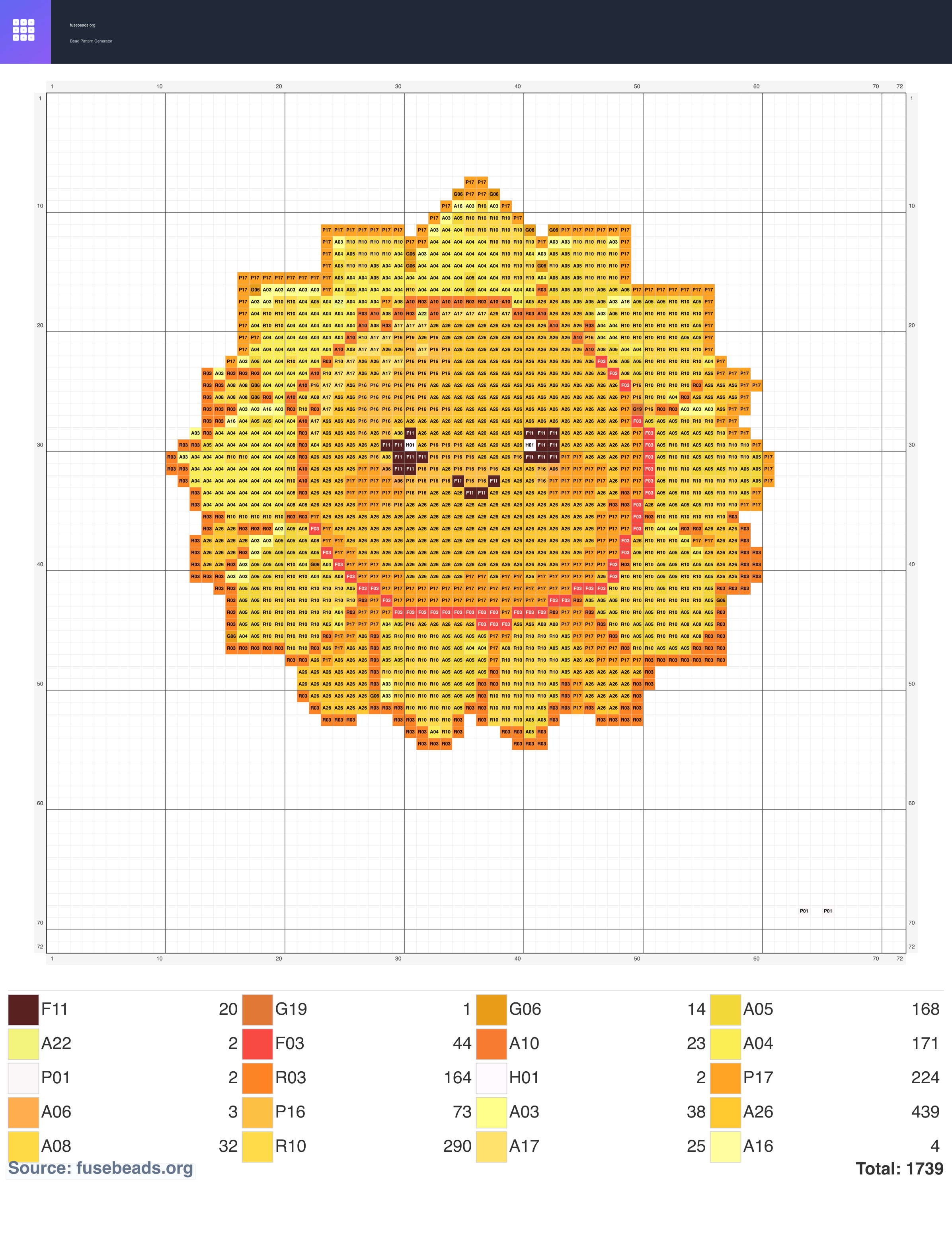 Kawaii #2029 perler beads pattern