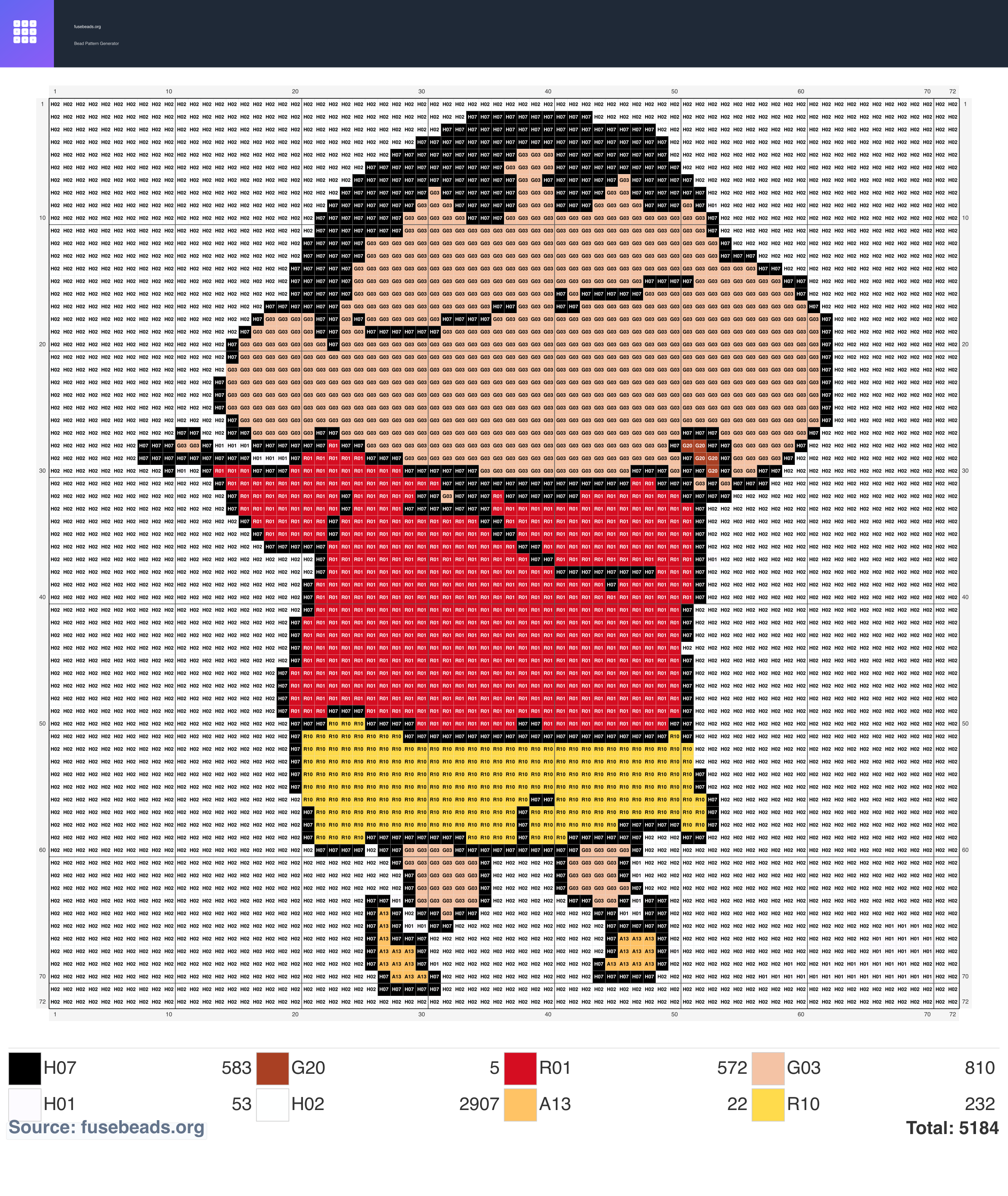 Crayon Shin-chan perler beads pattern