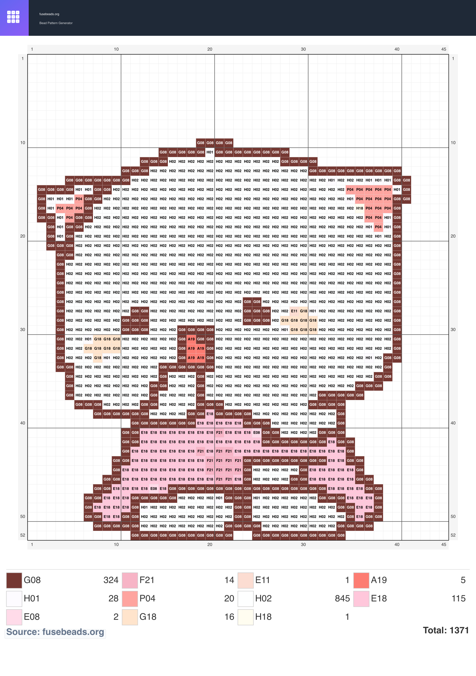 Kawaii #2058 perler beads pattern