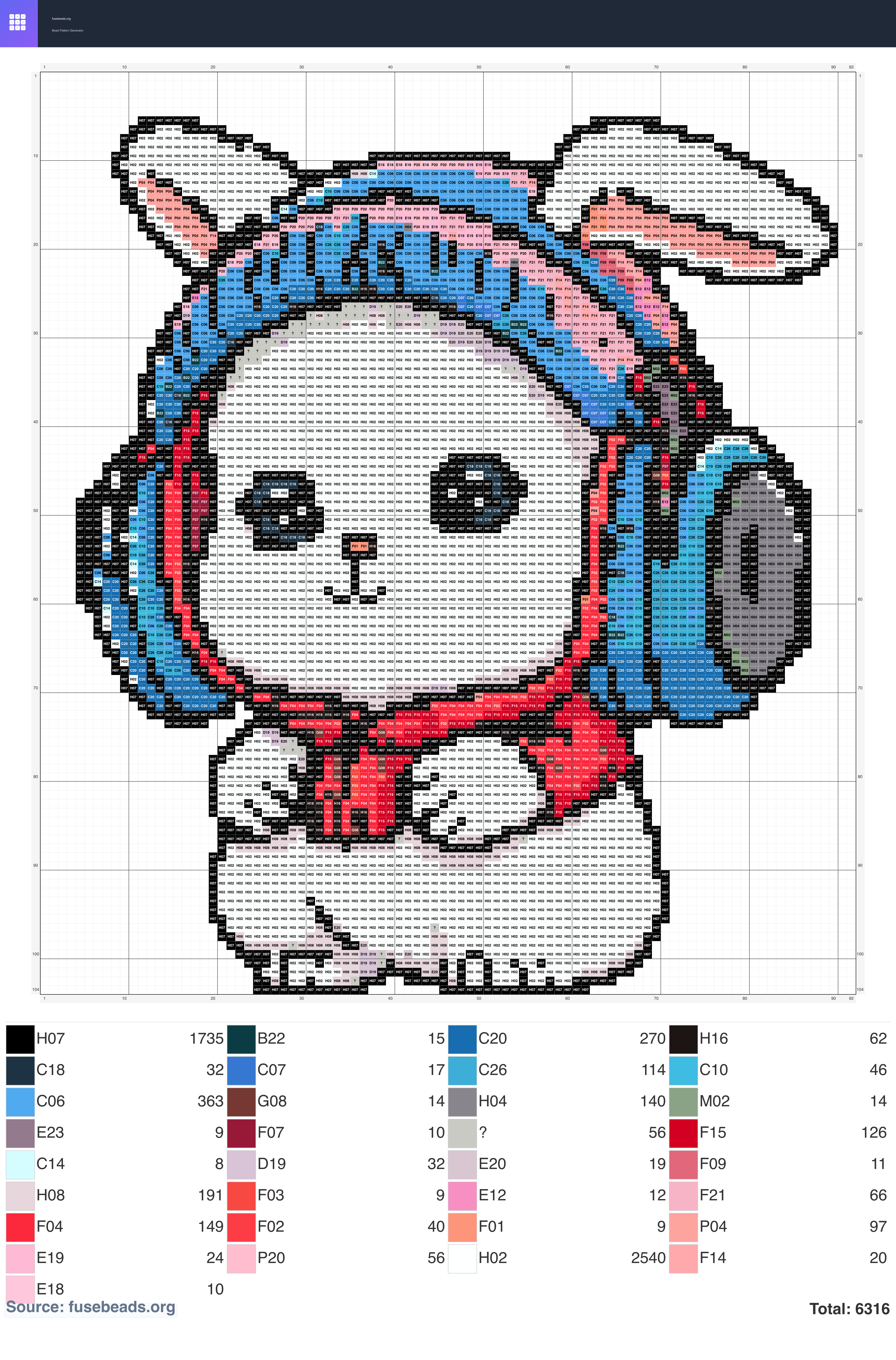 Music Bunny perler beads pattern