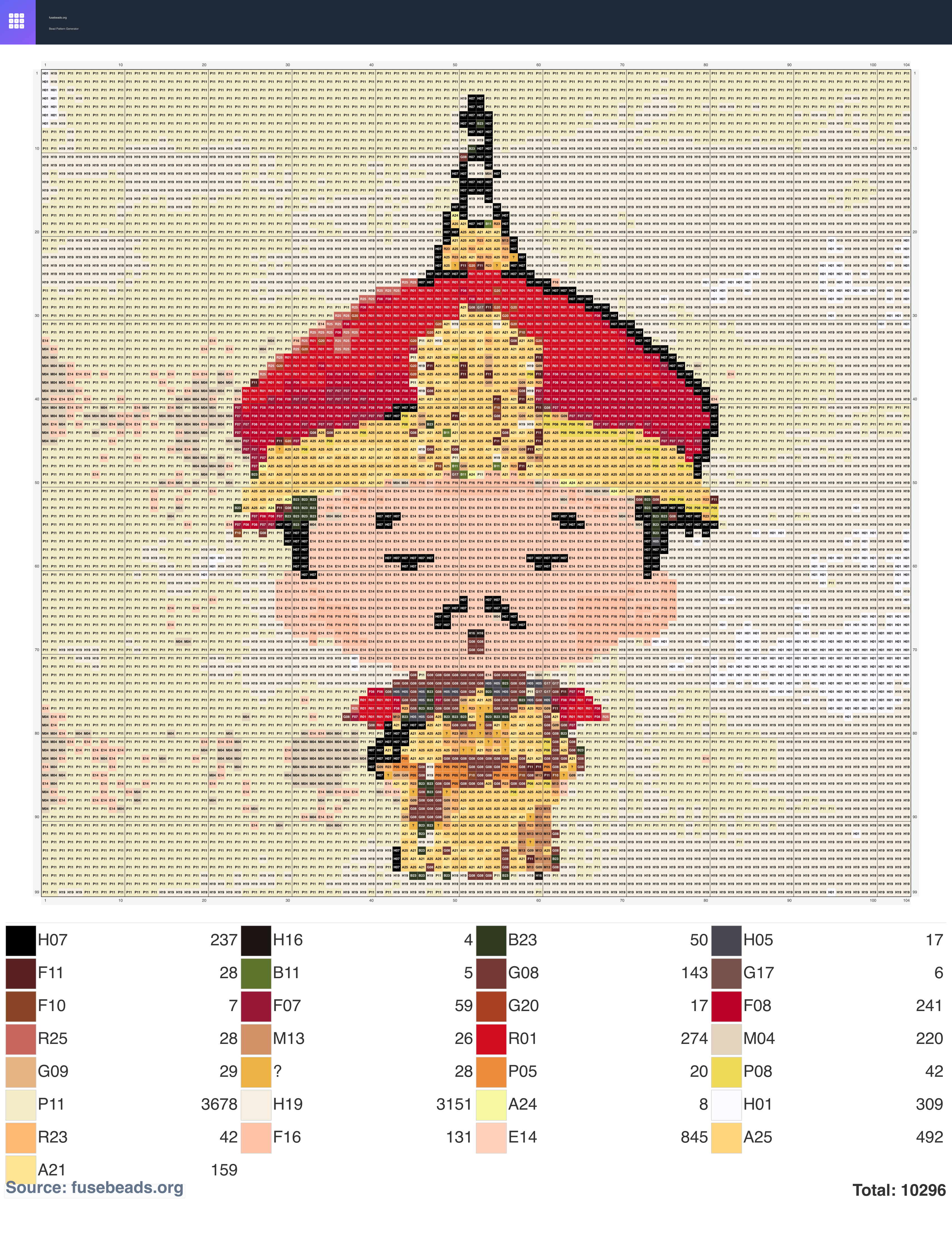 Kawaii #2093 perler beads pattern