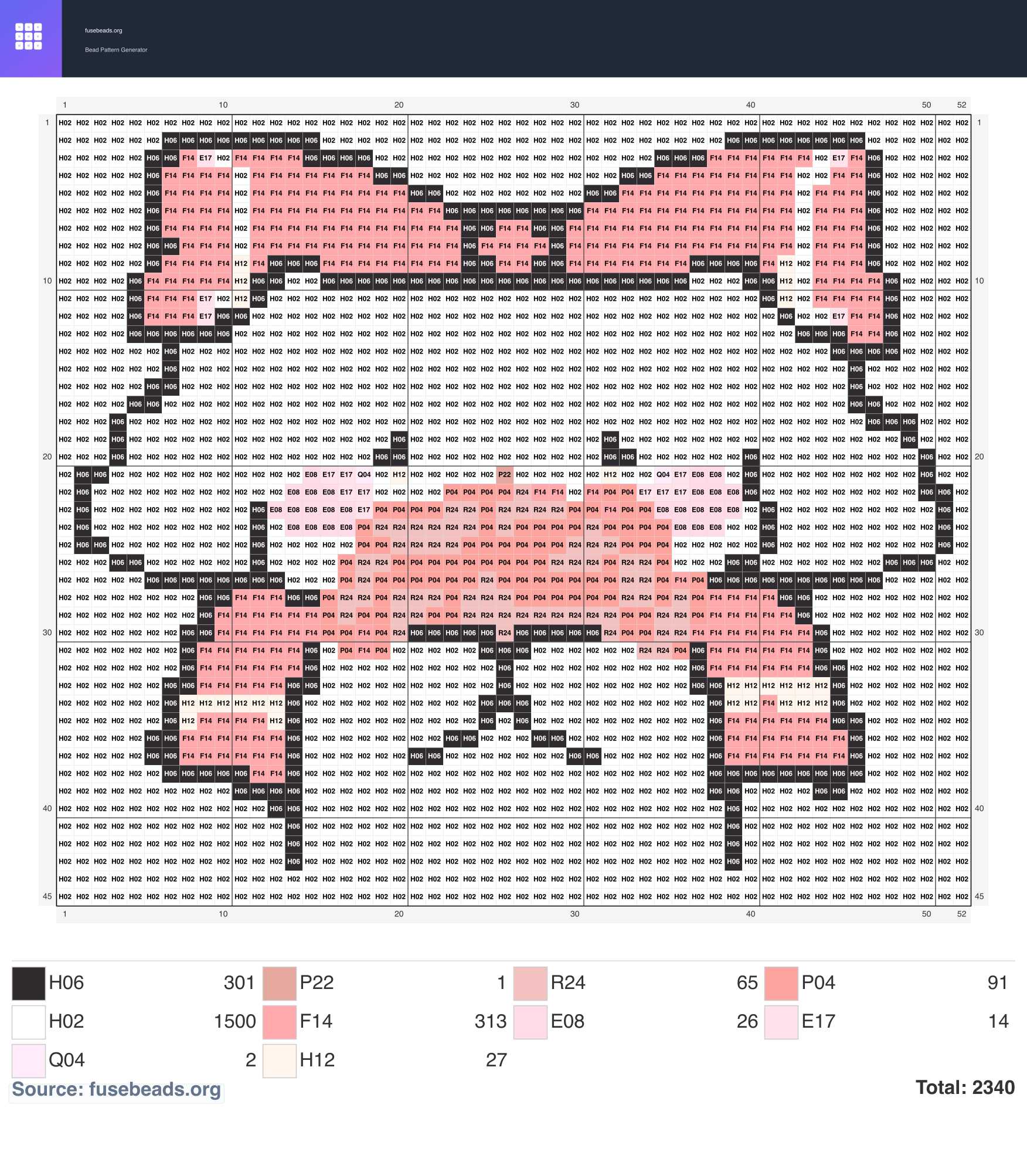 Kawaii #2128 perler beads pattern