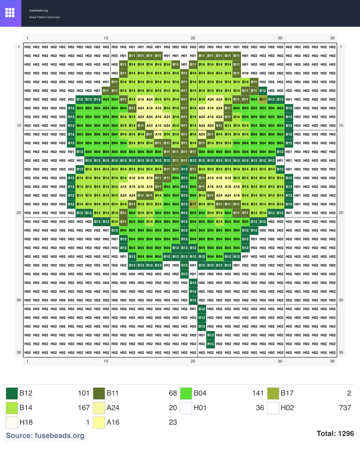 Kawaii #2148 perler beads pattern