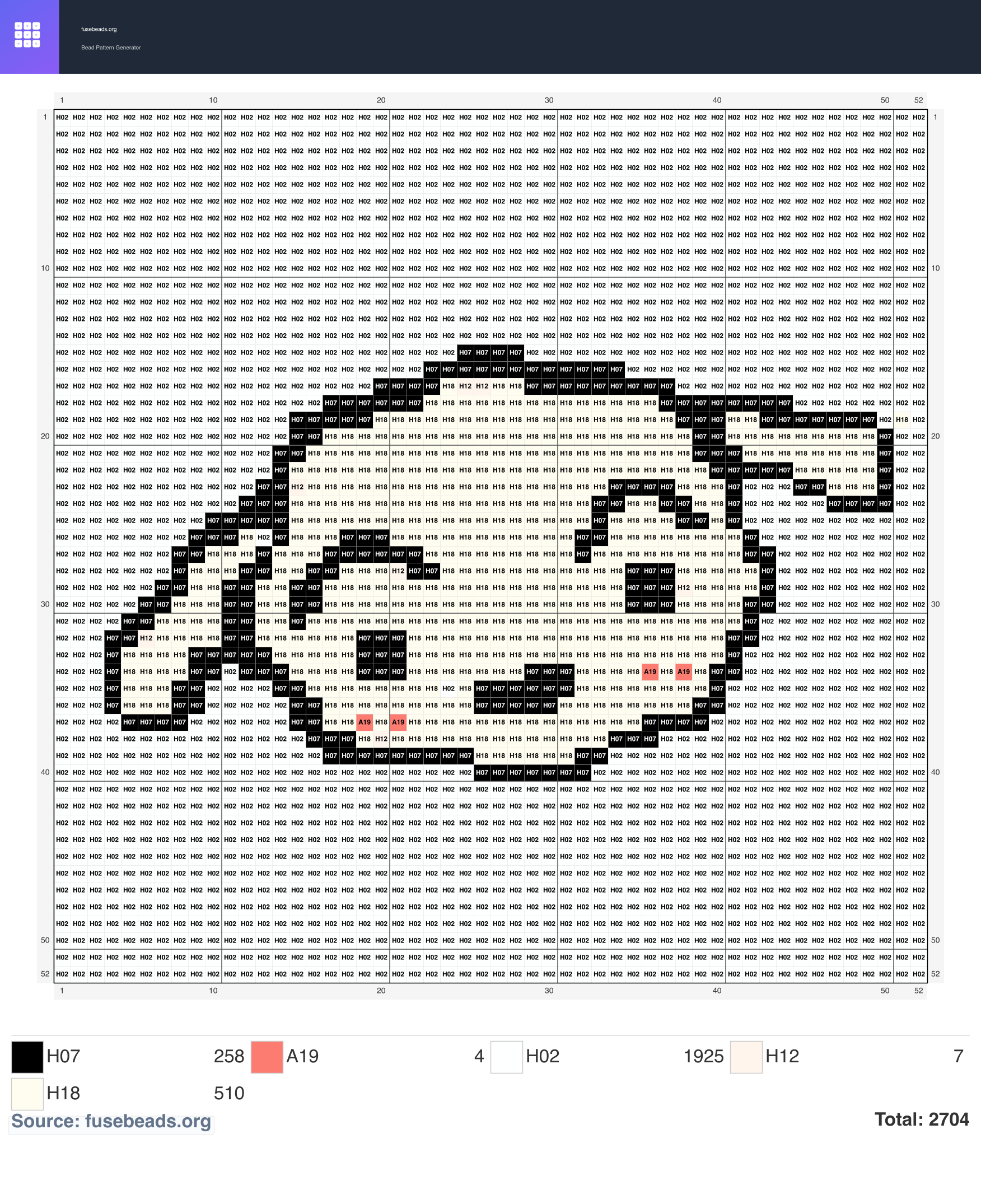 Kawaii #2163 perler beads pattern