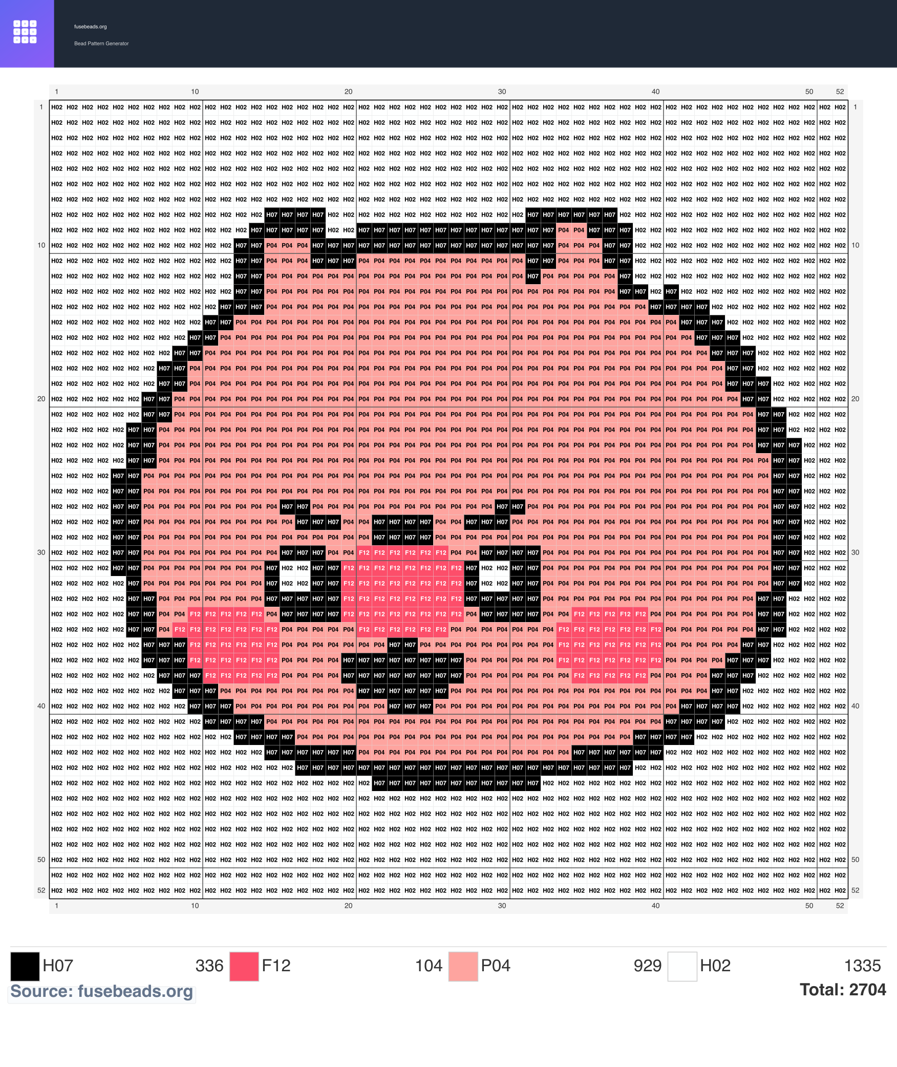Kawaii #2165 perler beads pattern