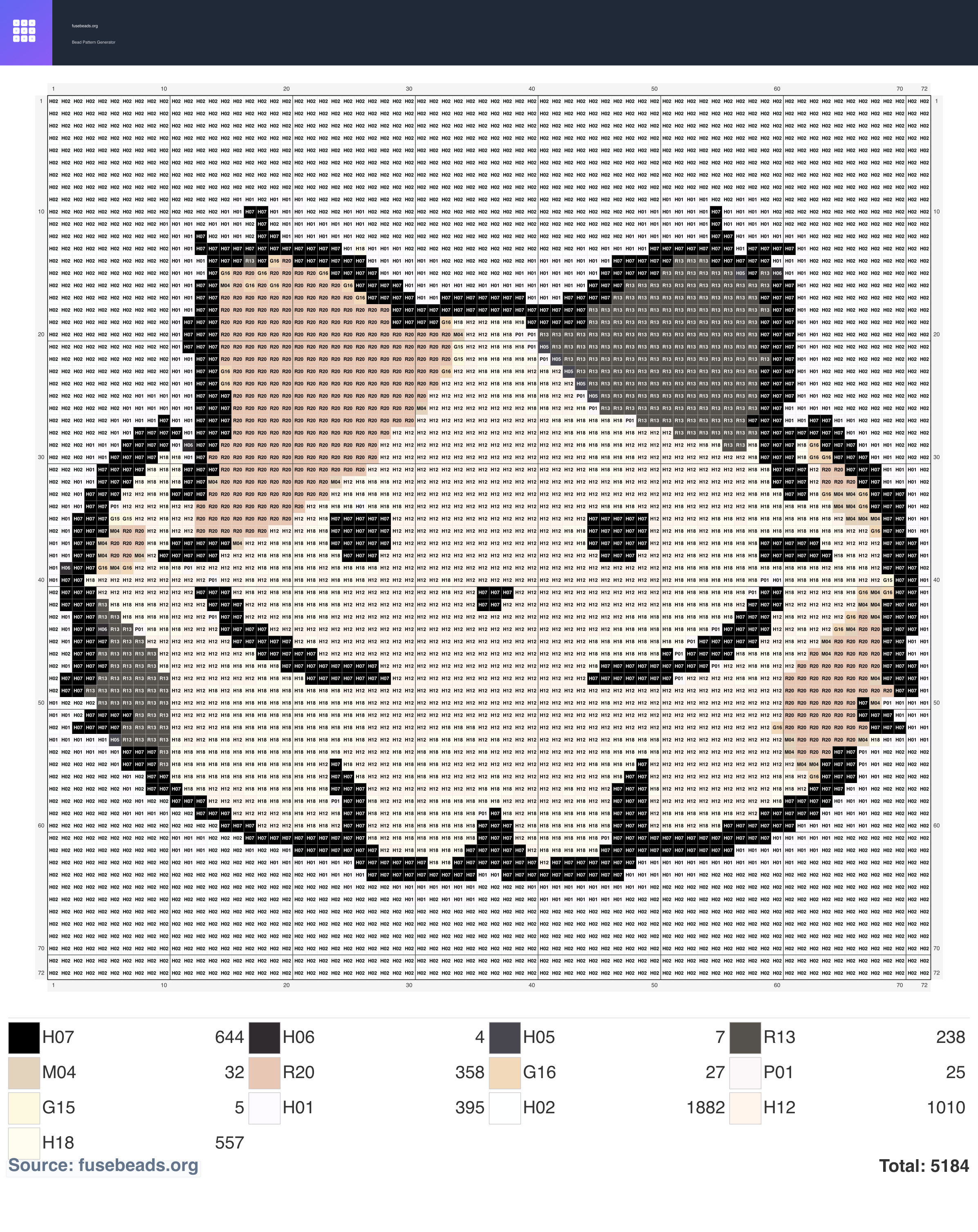 Kawaii #2179 perler beads pattern