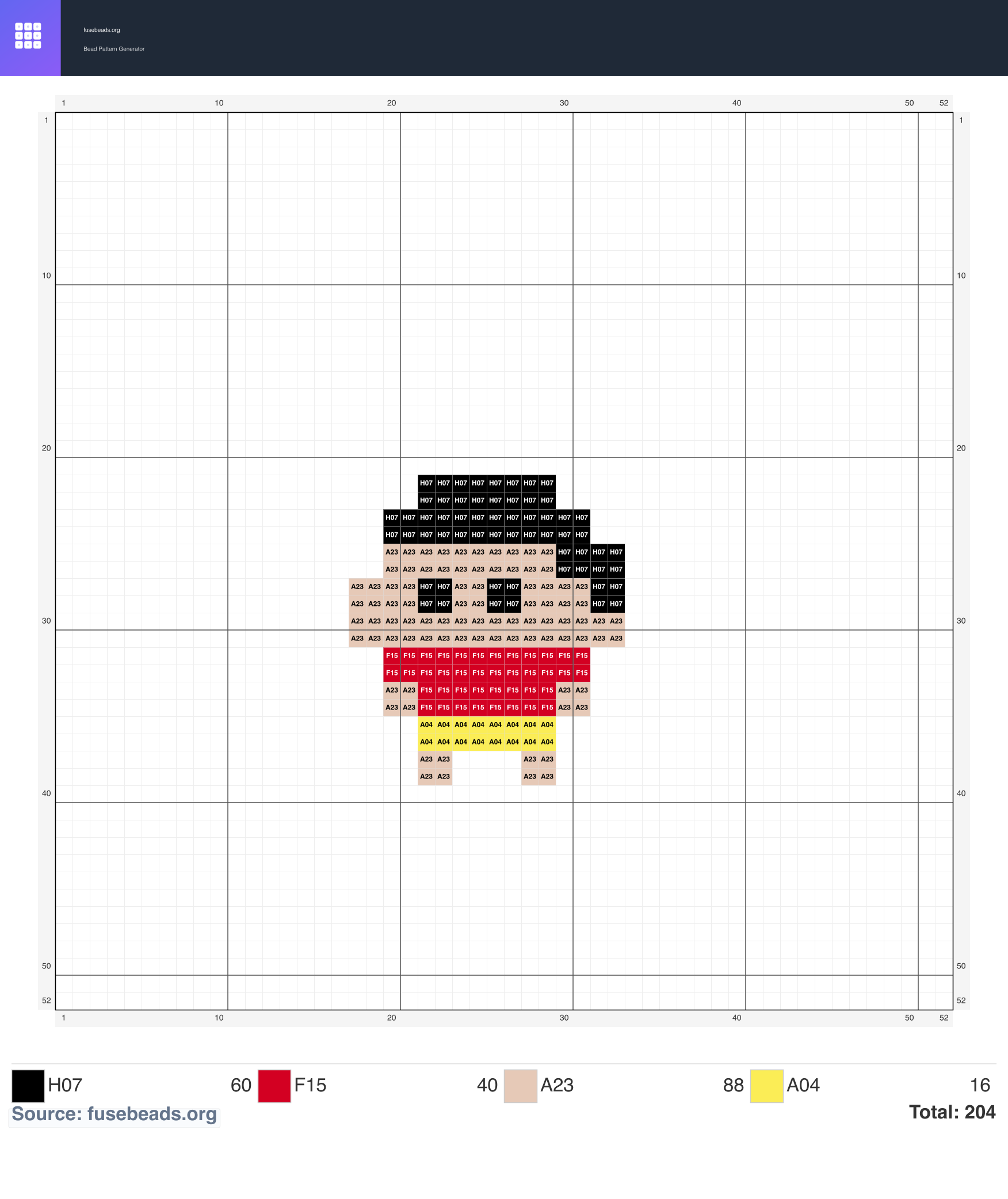 Crayon Shin-chan perler beads pattern