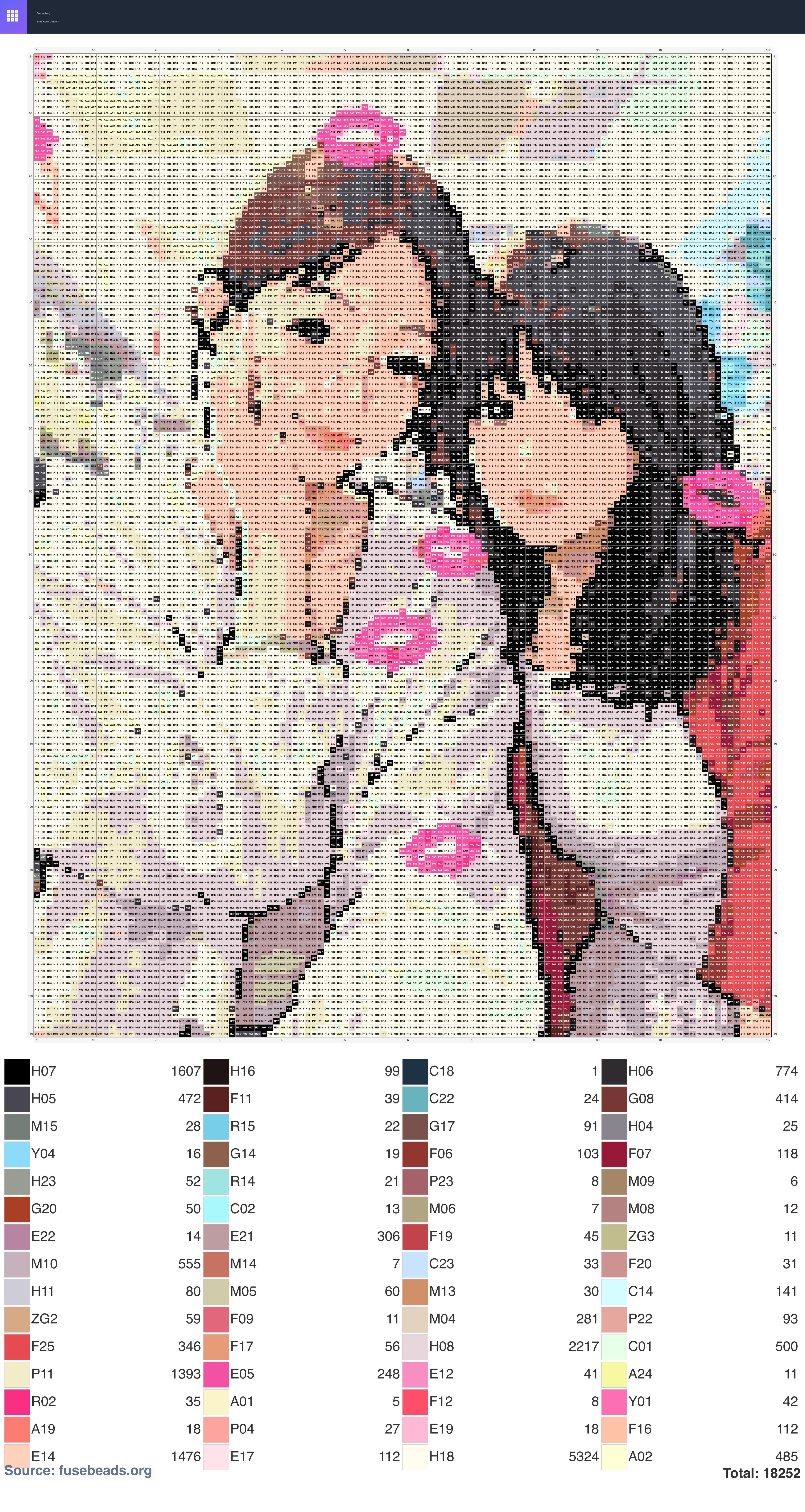 Kawaii #2245 perler beads pattern