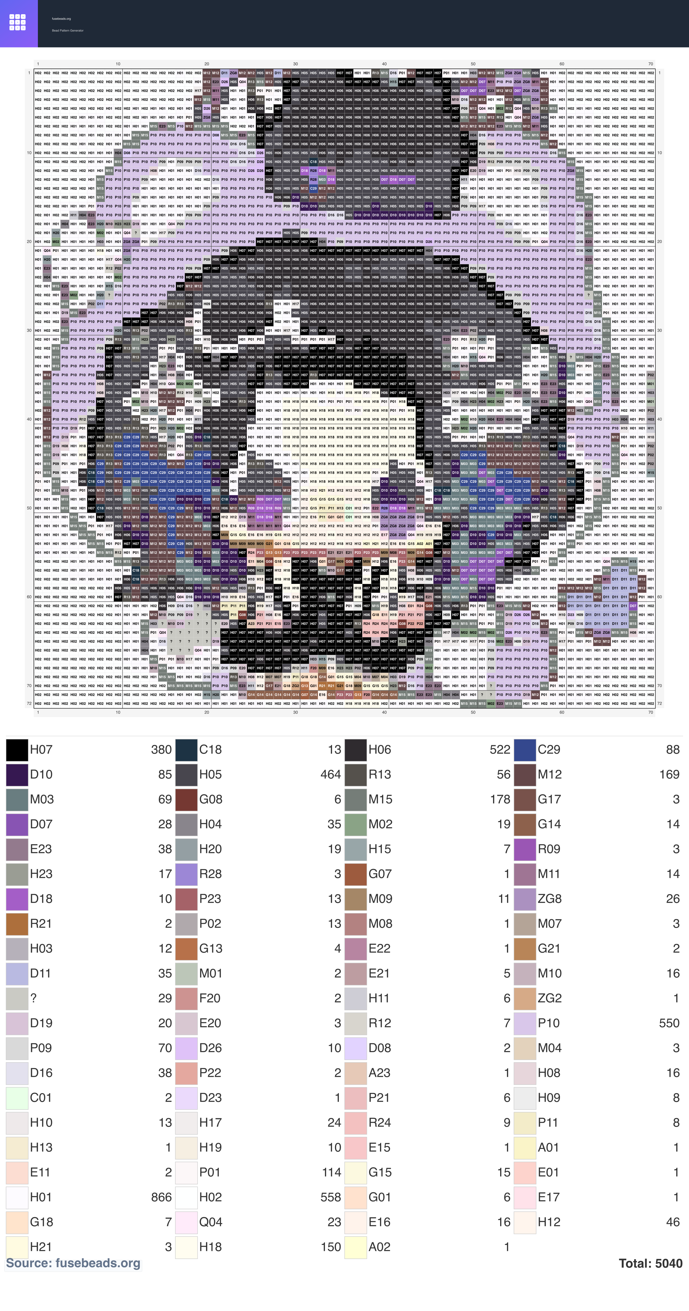 Kawaii #2273 perler beads pattern