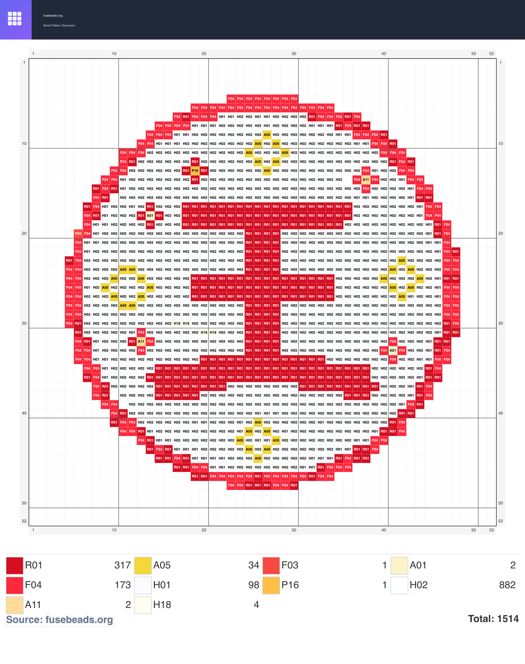 Kawaii #2304 perler beads pattern