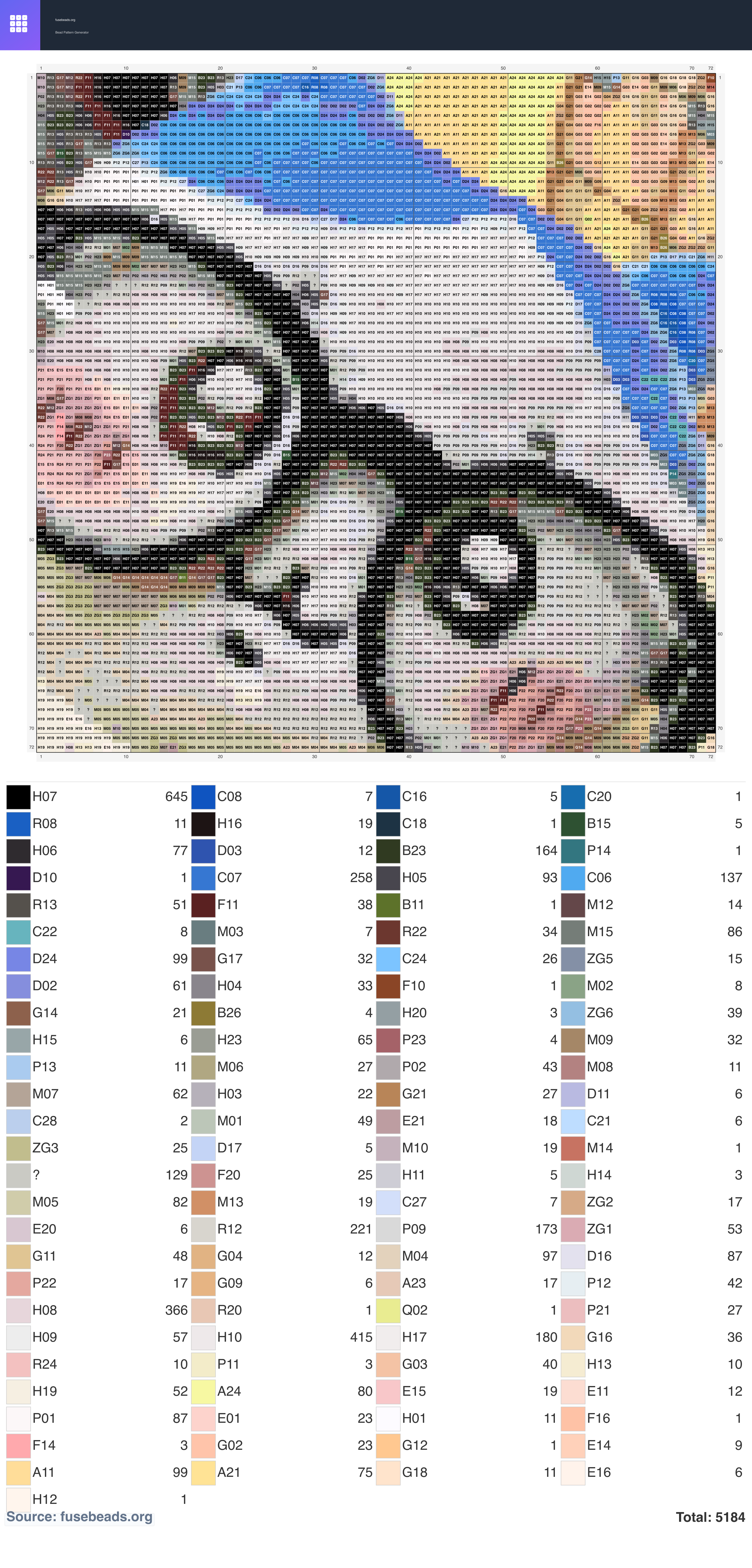 Kawaii #2314 perler beads pattern