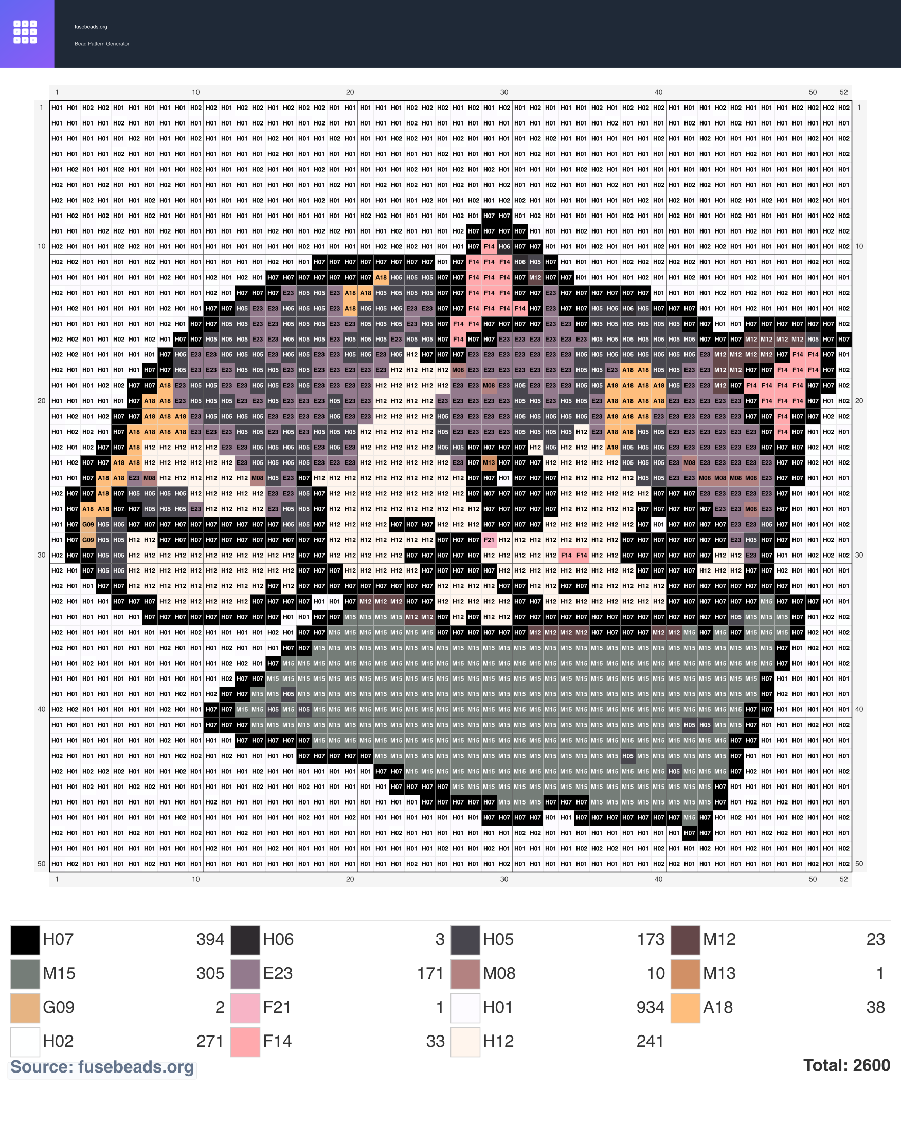 Kitten perler beads pattern