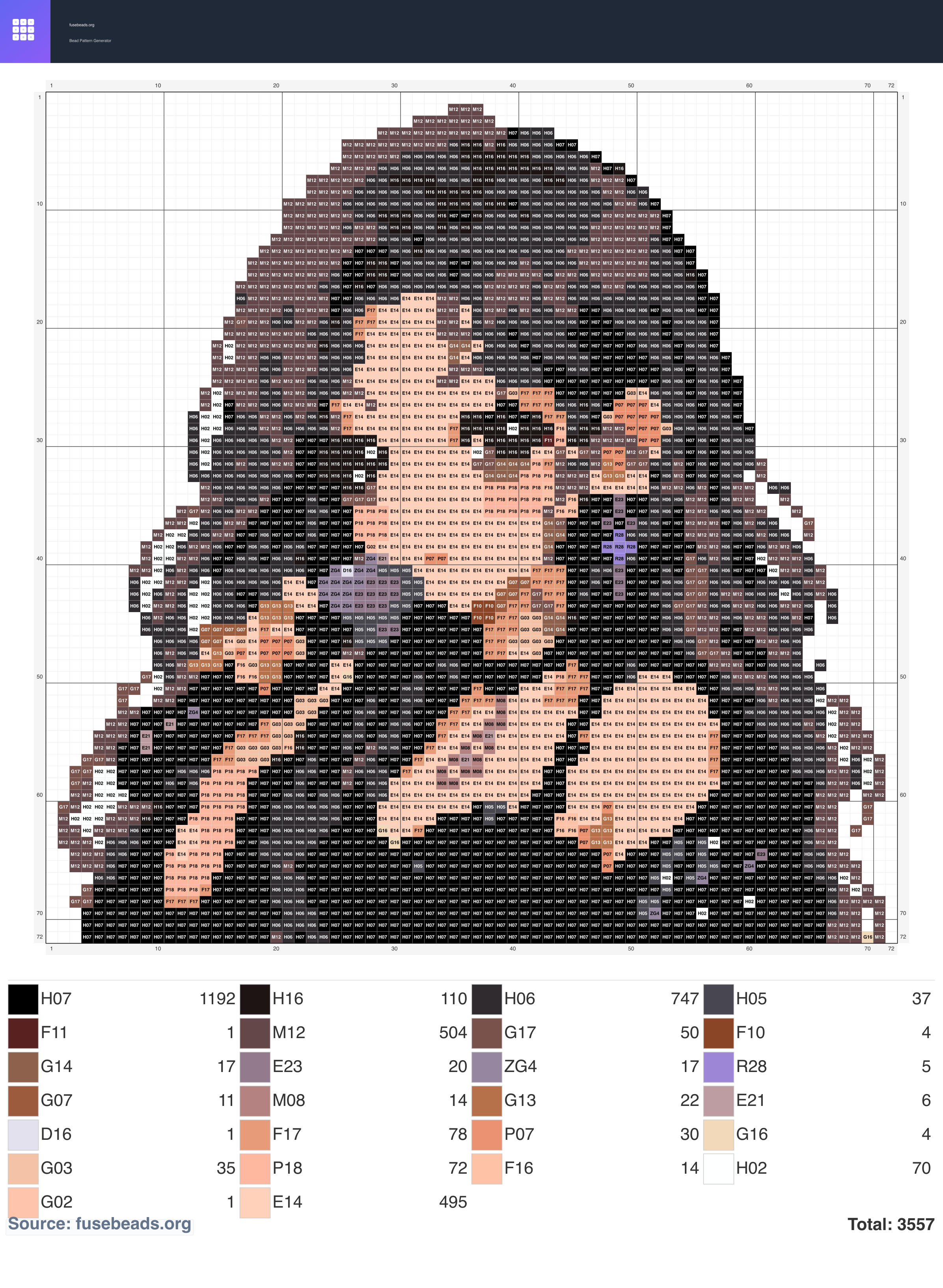 Catchmyheart perler beads pattern