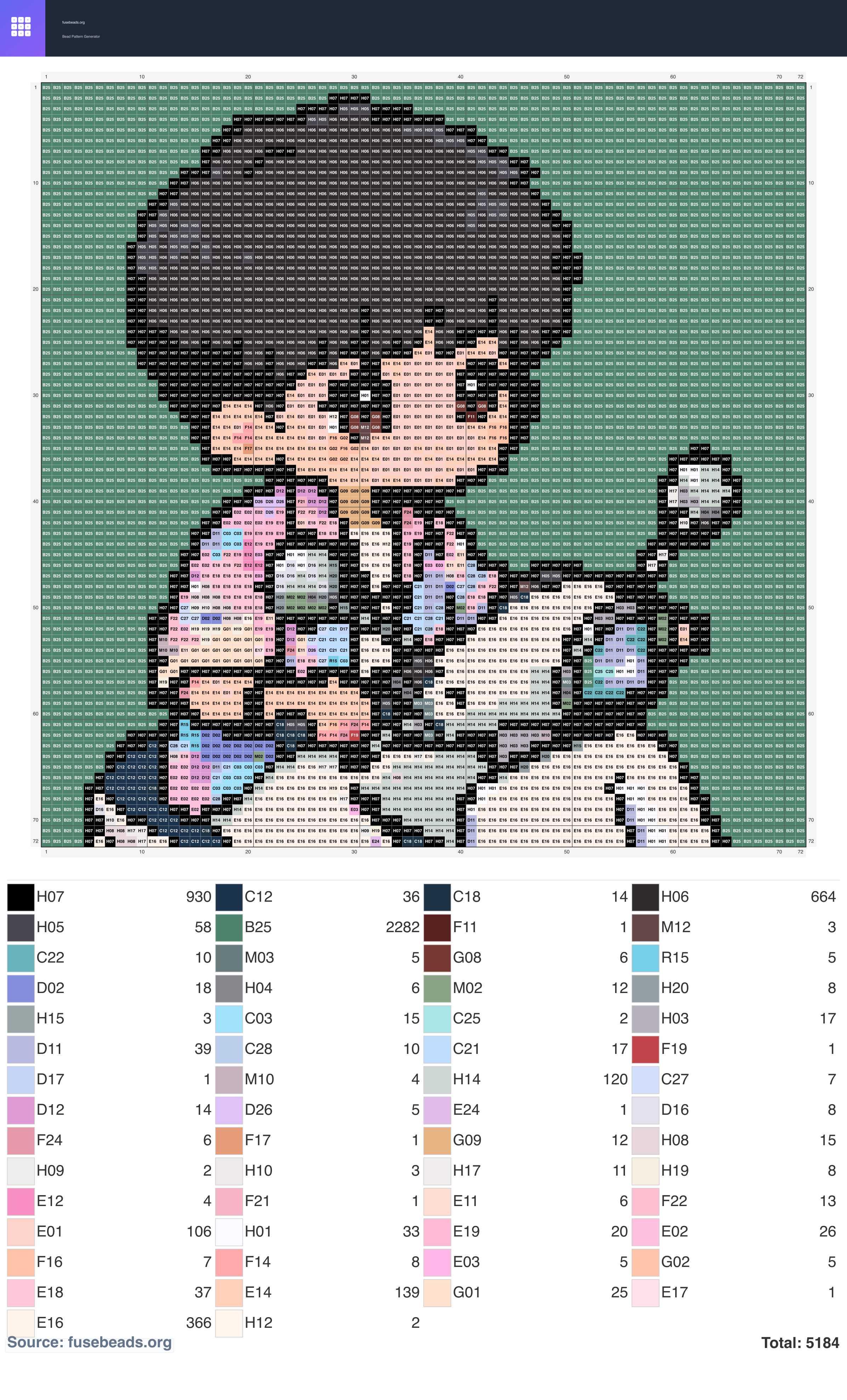 Kawaii #2349 perler beads pattern