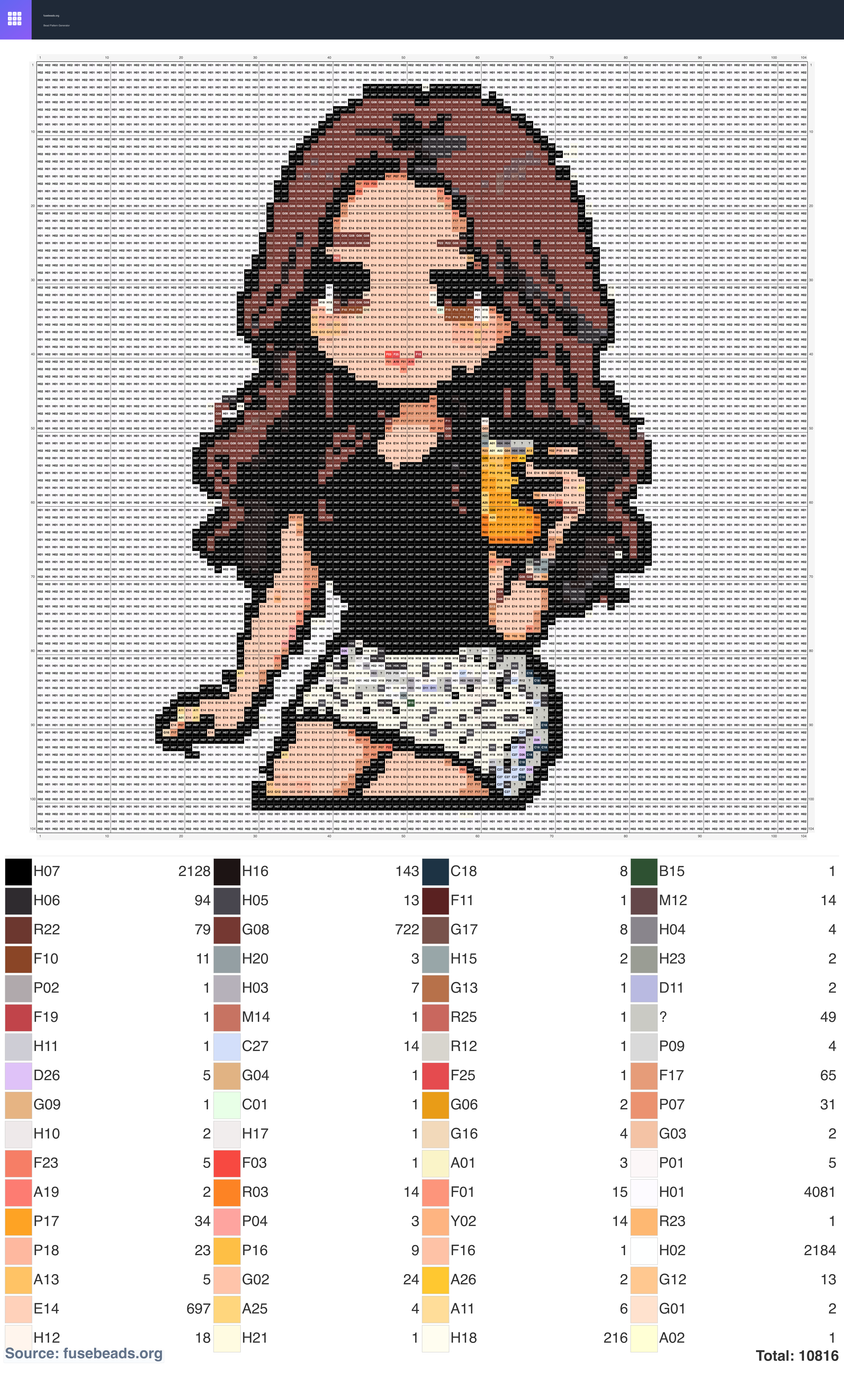Kawaii #2373 perler beads pattern