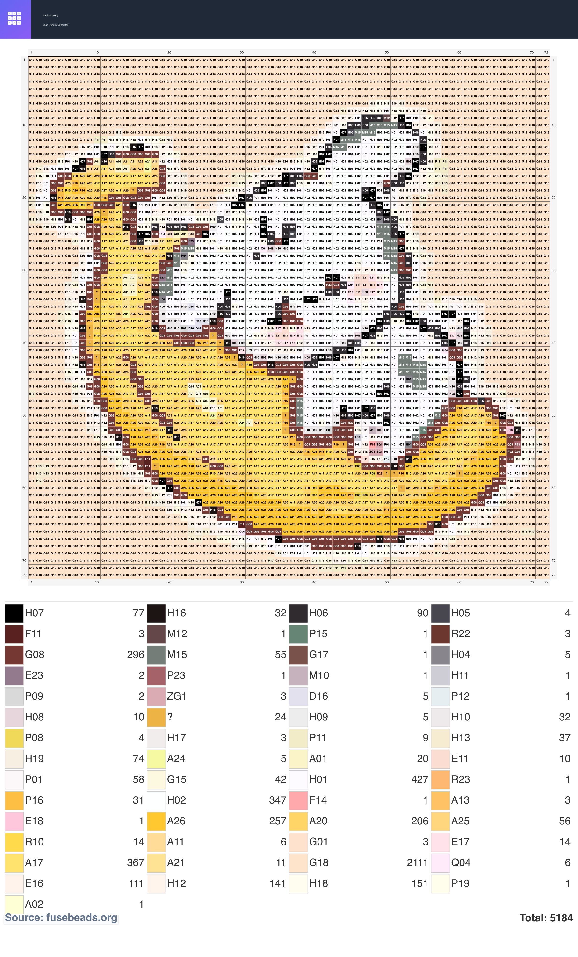 Animal #2384 perler beads pattern