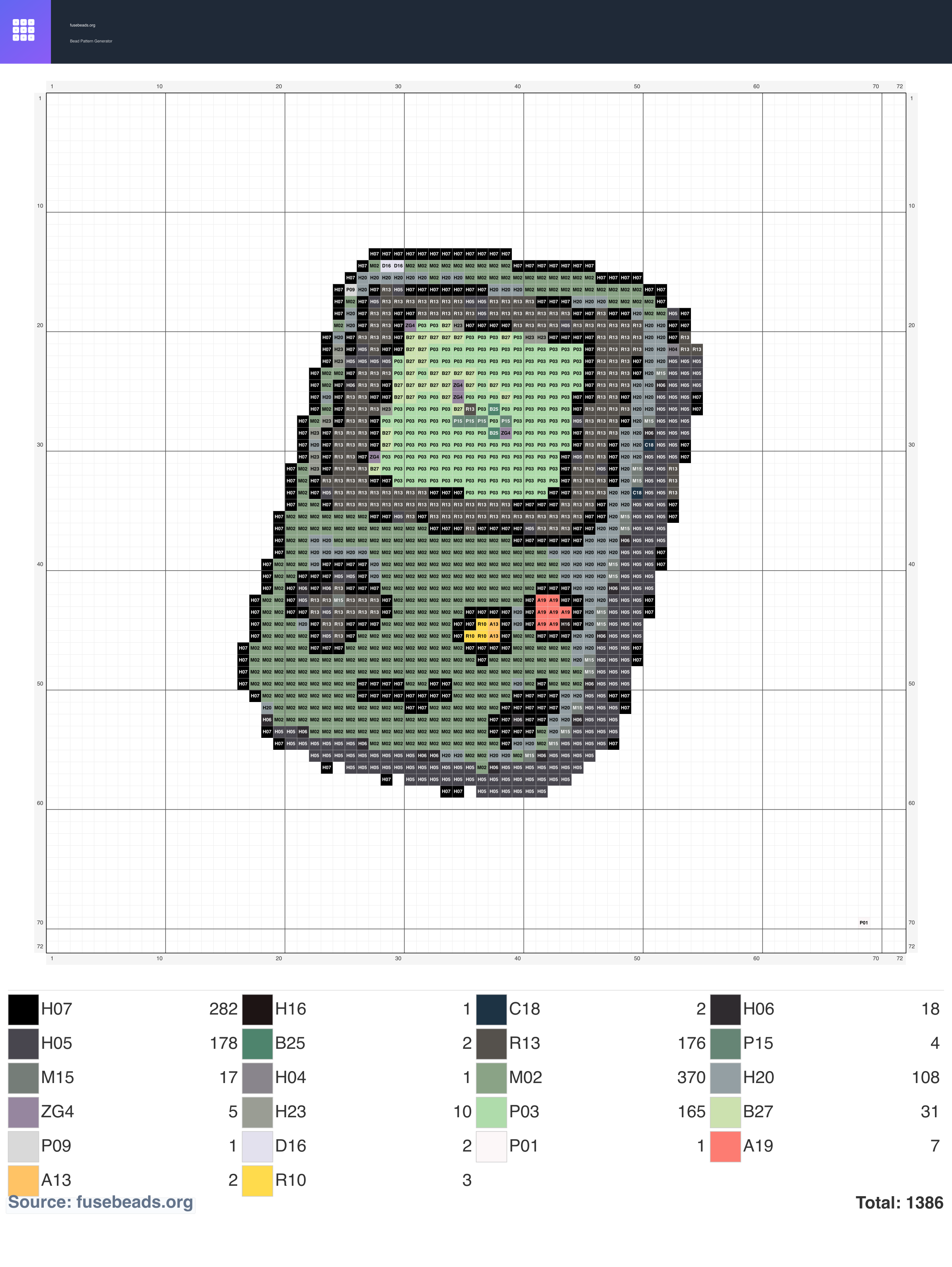 Kawaii #713 perler beads pattern
