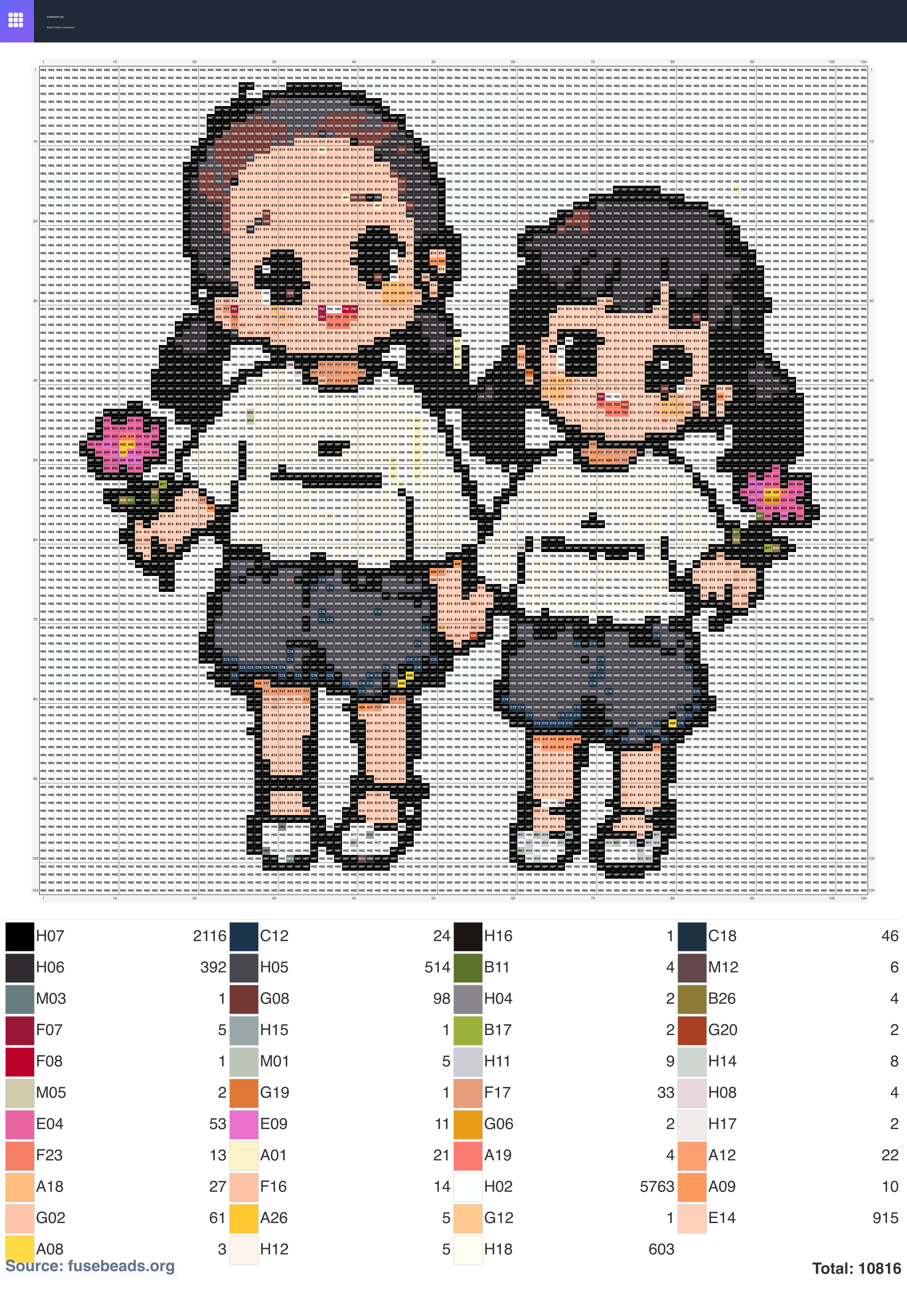 Kawaii #784 perler beads pattern