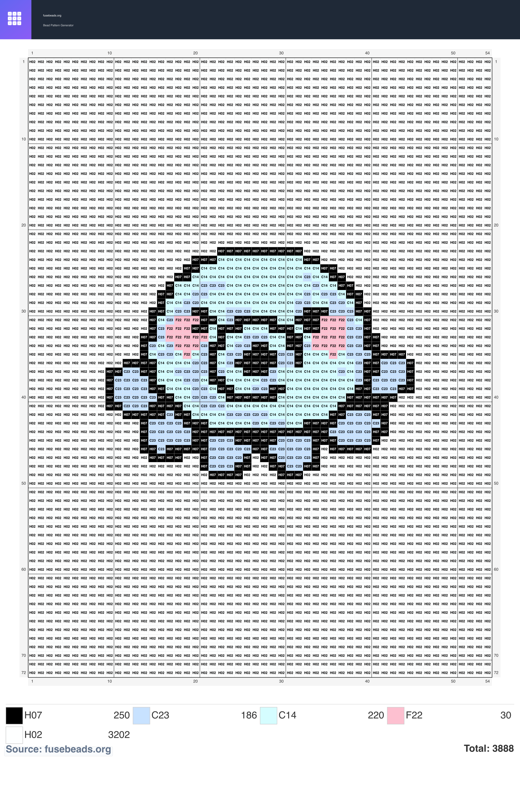 Fish perler beads pattern