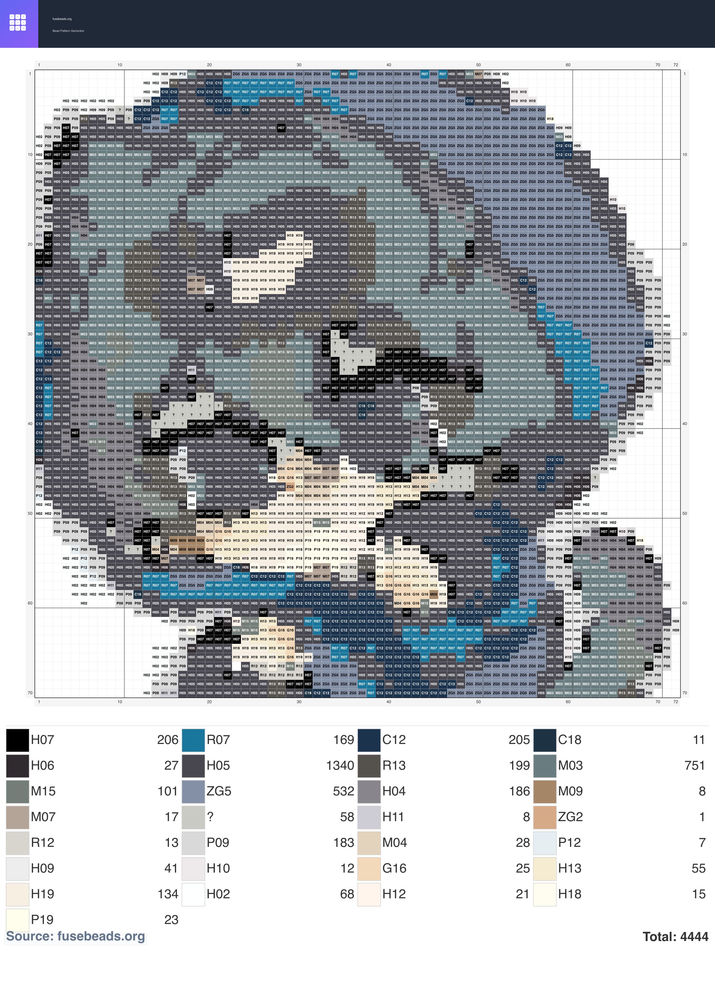 Kawaii #311 perler beads pattern