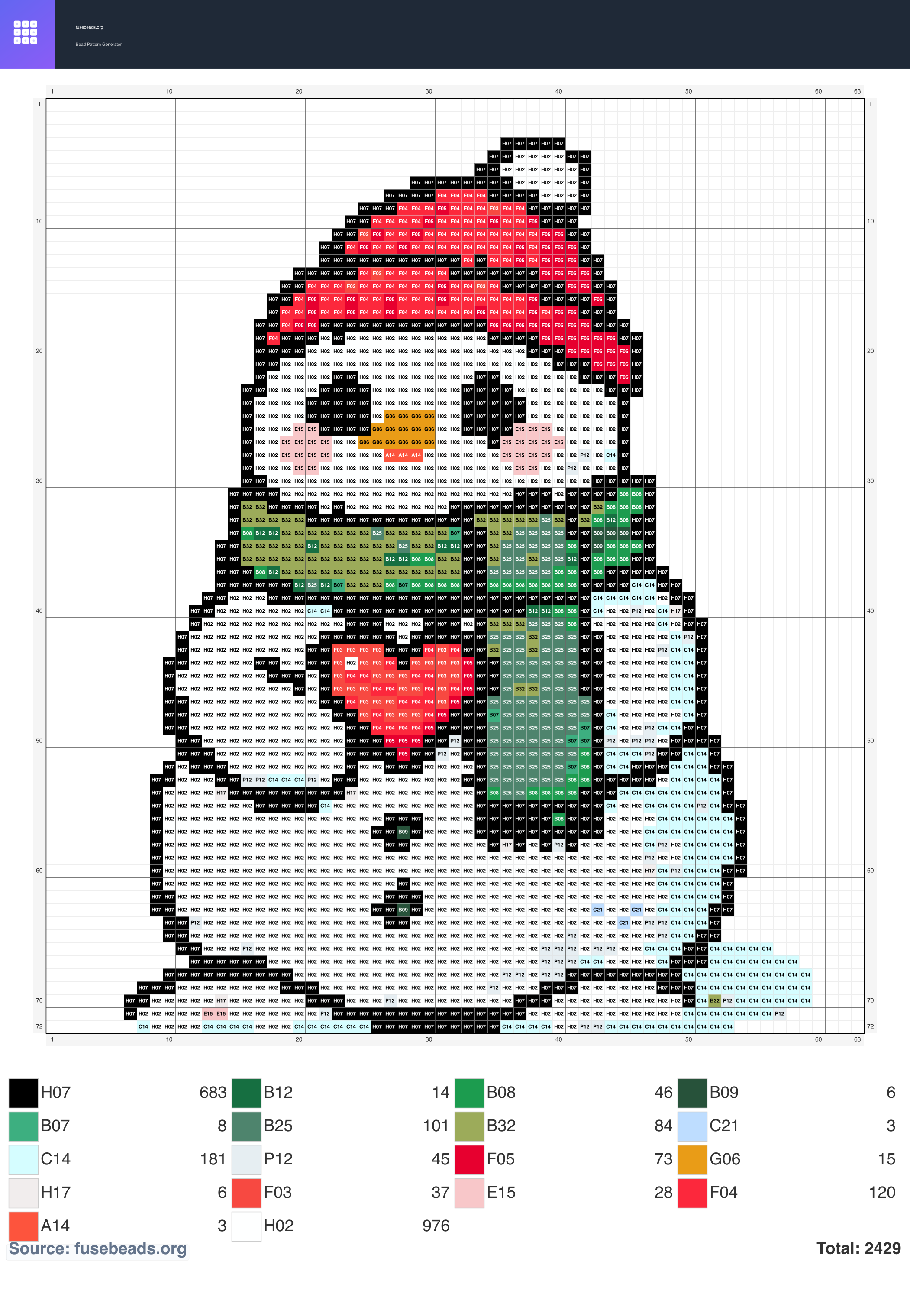 Christmas #995 perler beads pattern