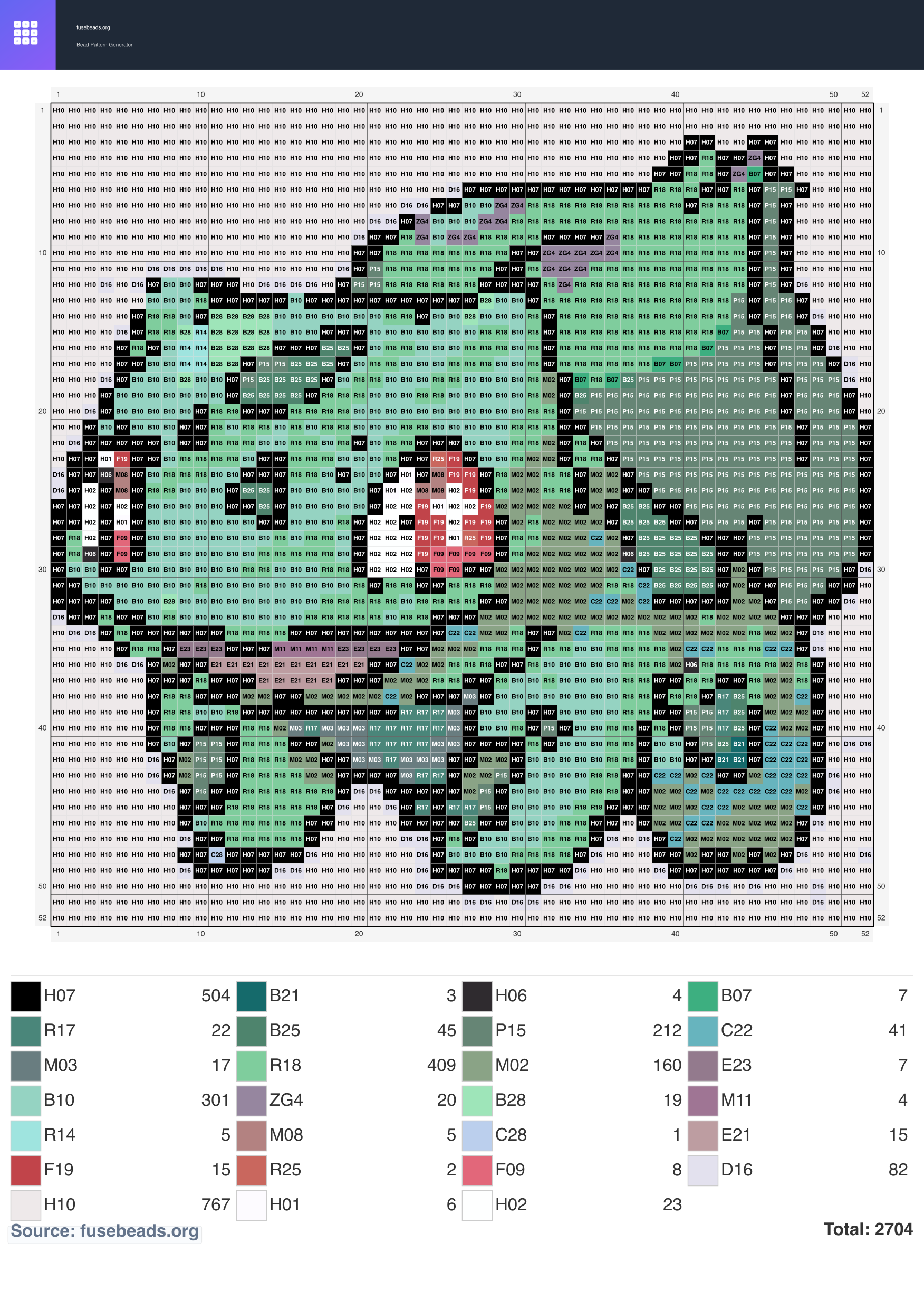 Pokemon #1083 perler beads pattern