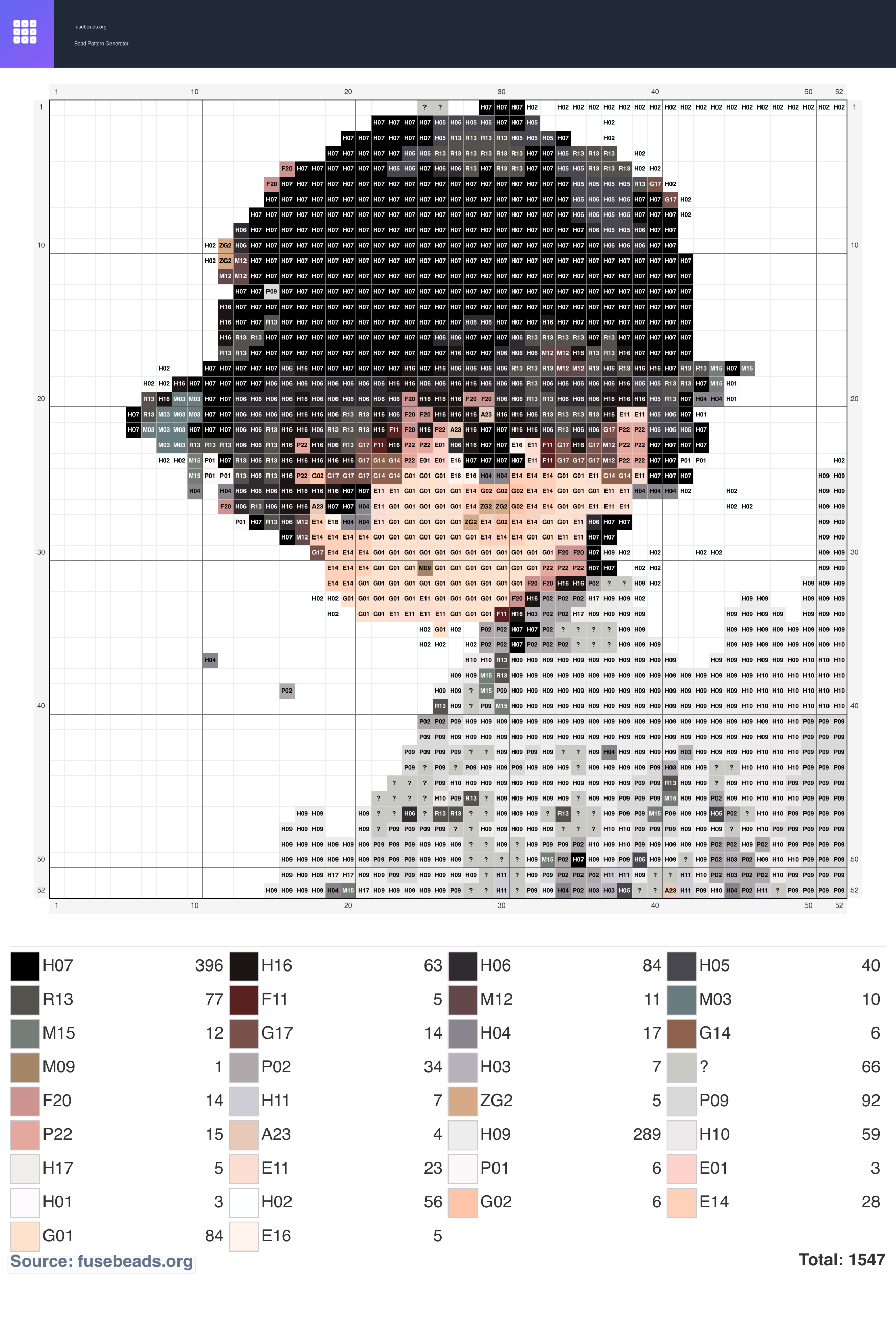 Kawaii #313 perler beads pattern