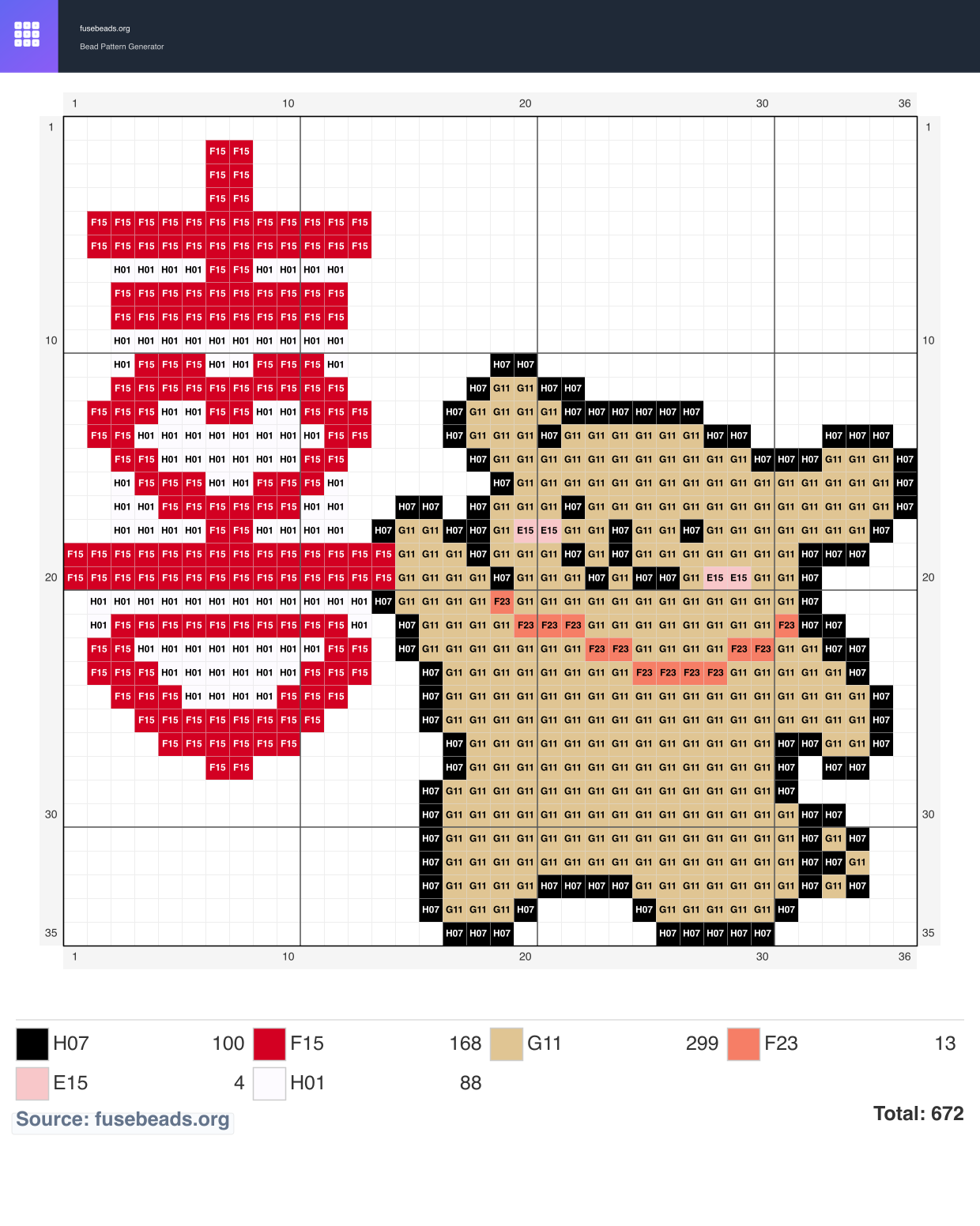 Couple Boy Simple Puppy perler beads pattern
