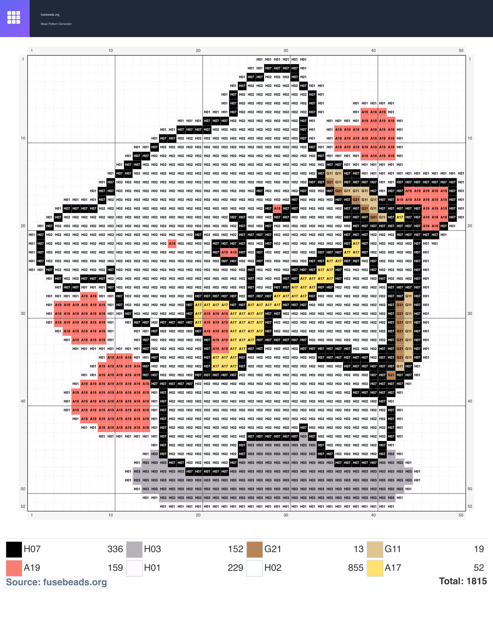 Couple Cupid Simple Puppy perler beads pattern