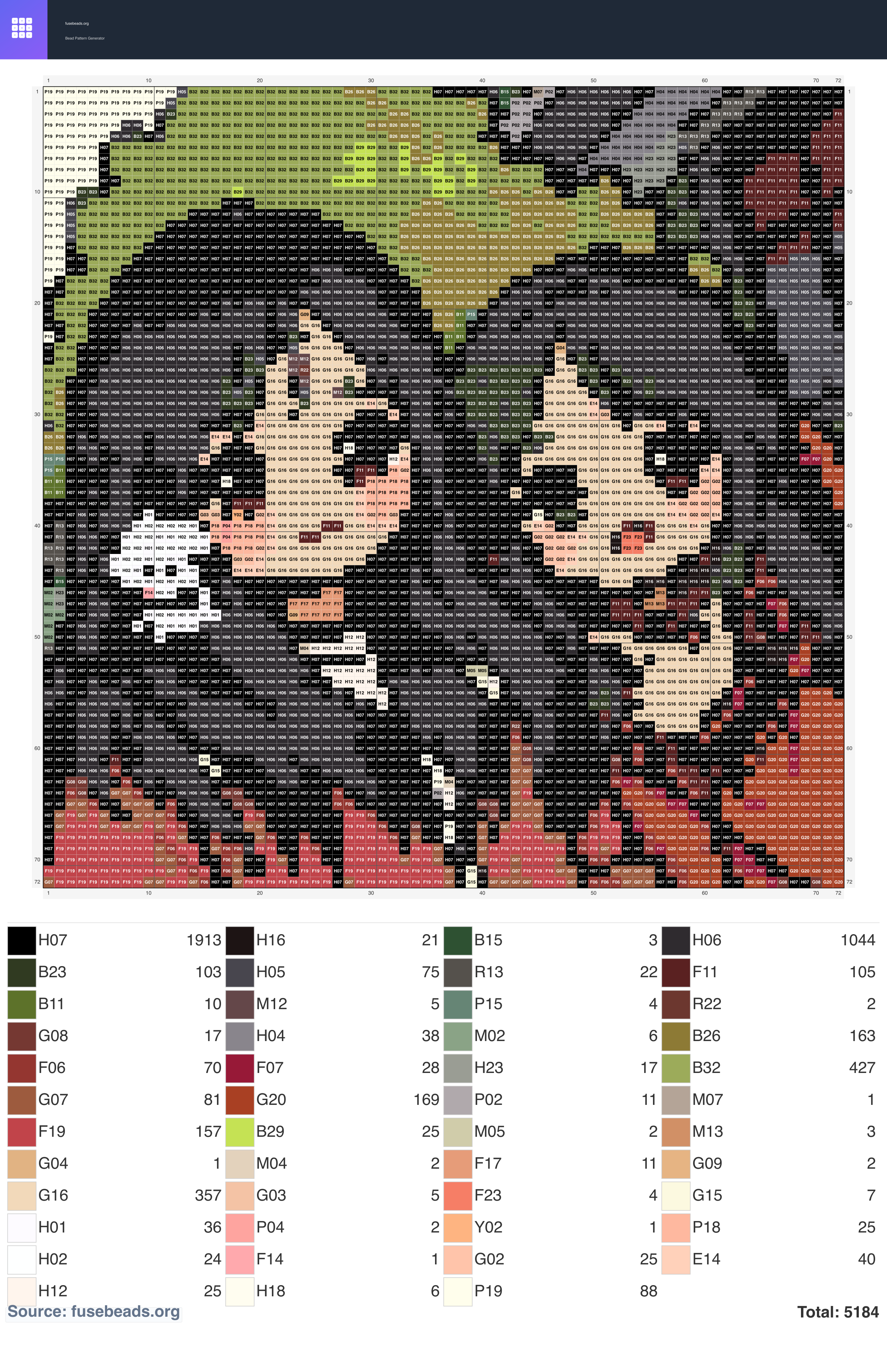 Kawaii #1396 perler beads pattern