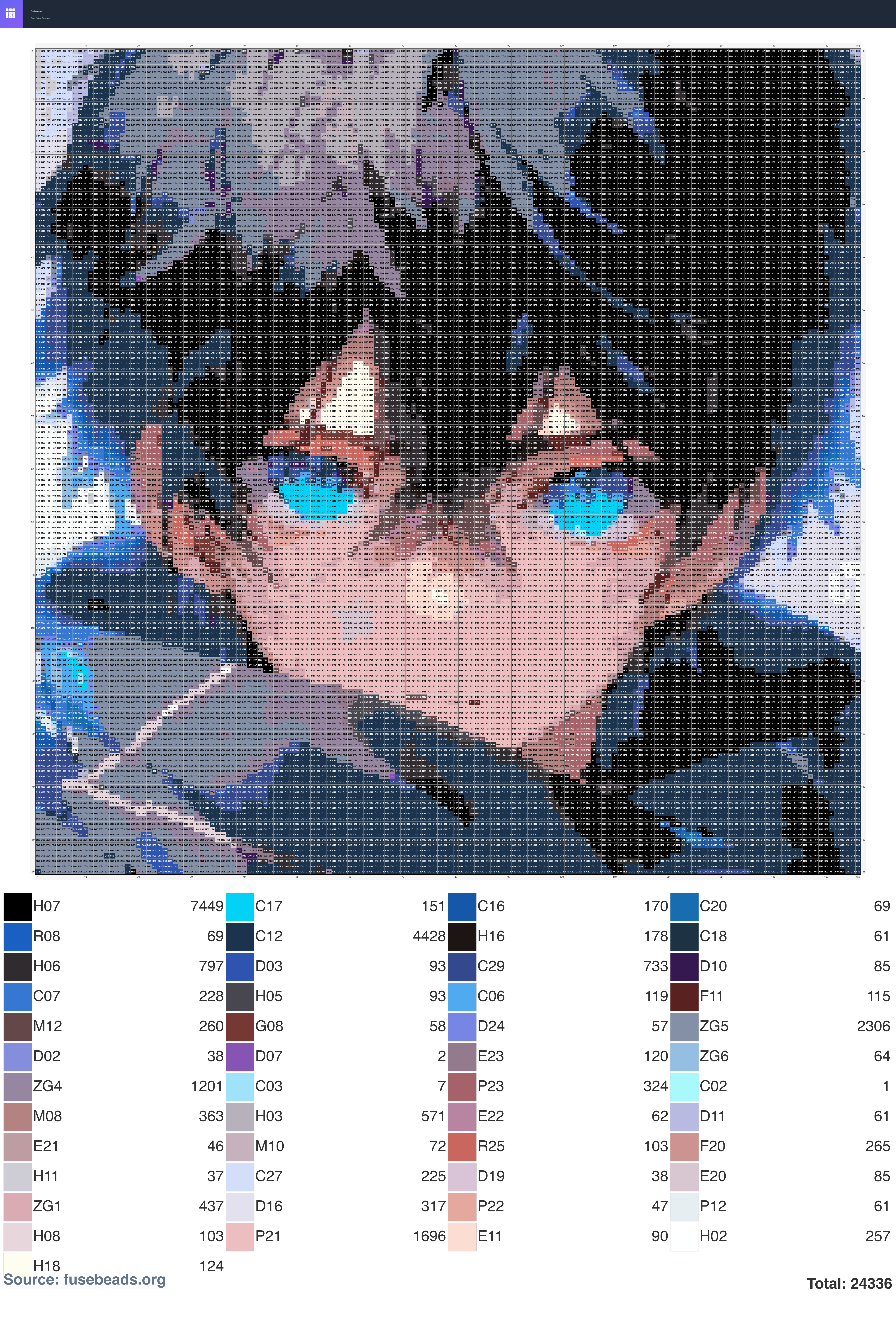 Kawaii #321 perler beads pattern