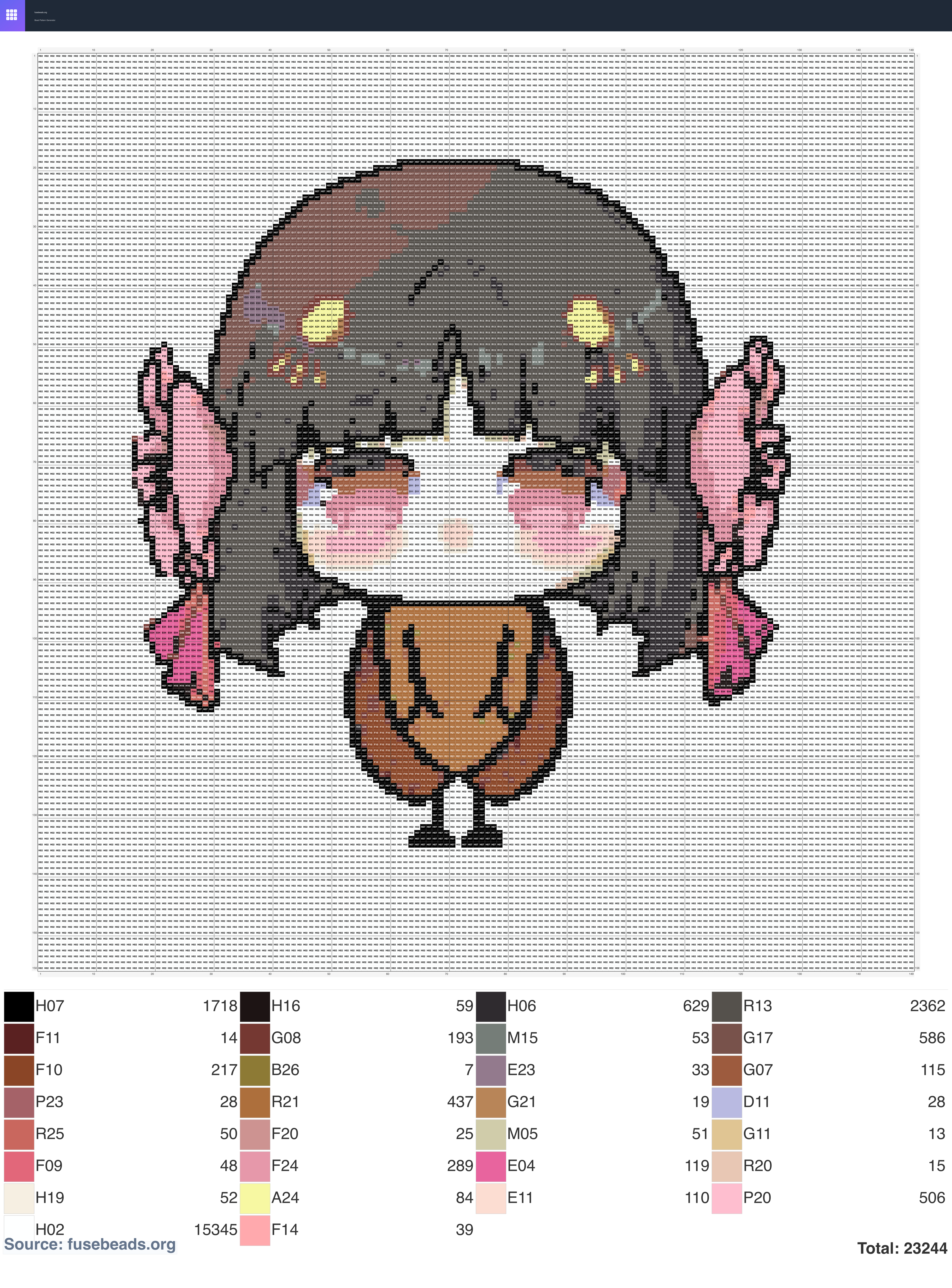 Onmyoji Heian-kyo perler beads pattern