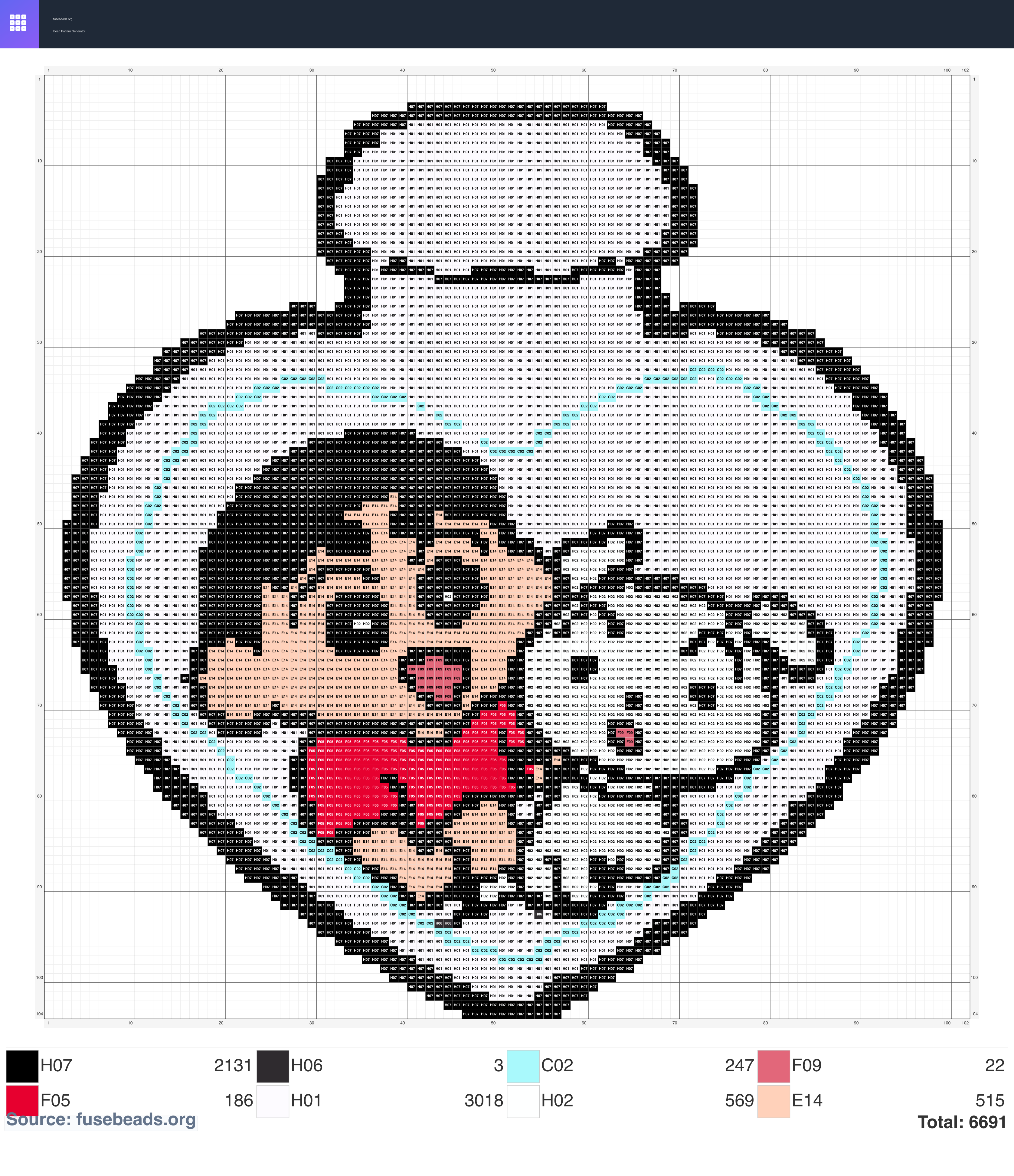 Crayon Shin-chan perler beads pattern