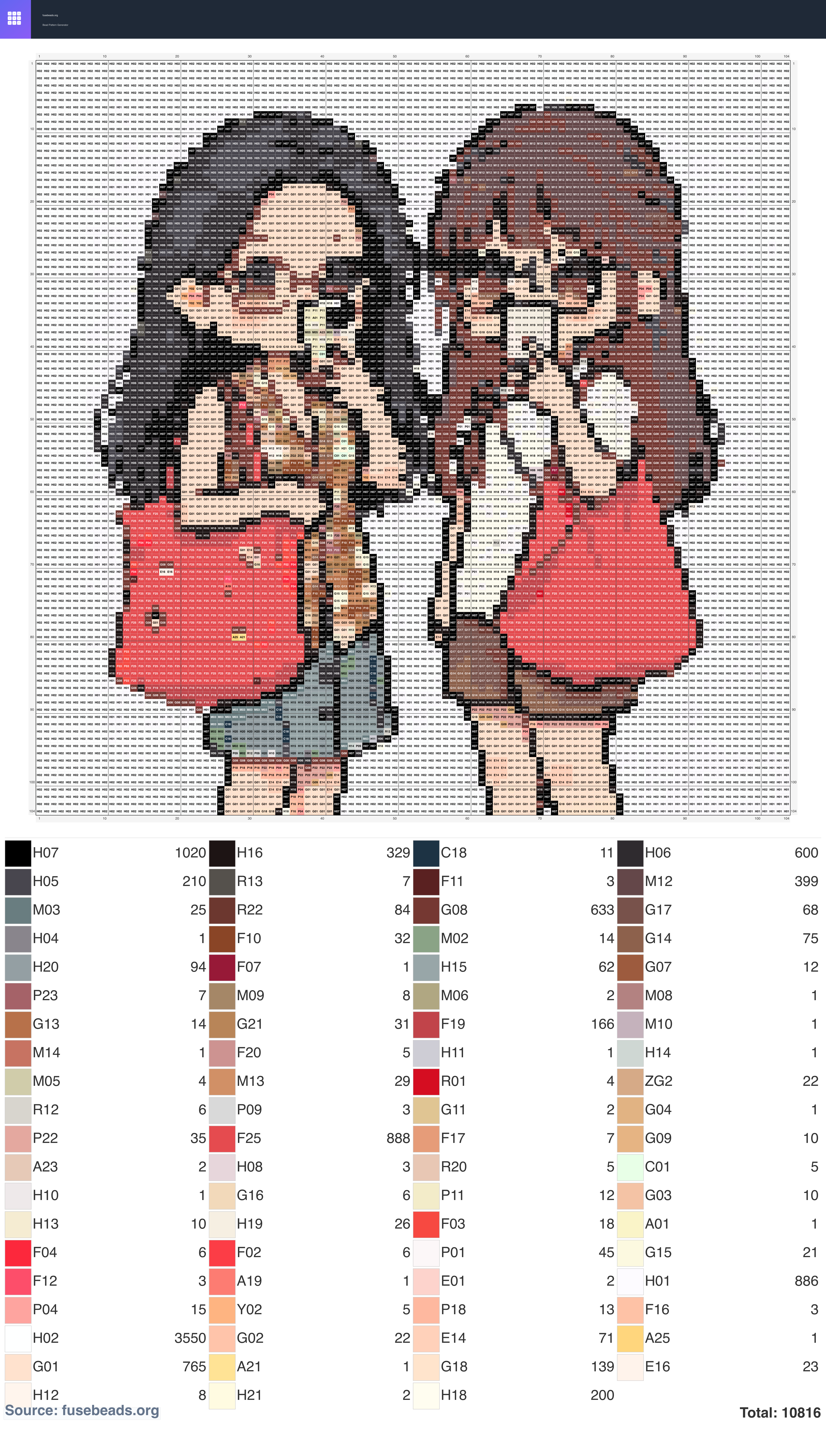 Kawaii #1655 perler beads pattern