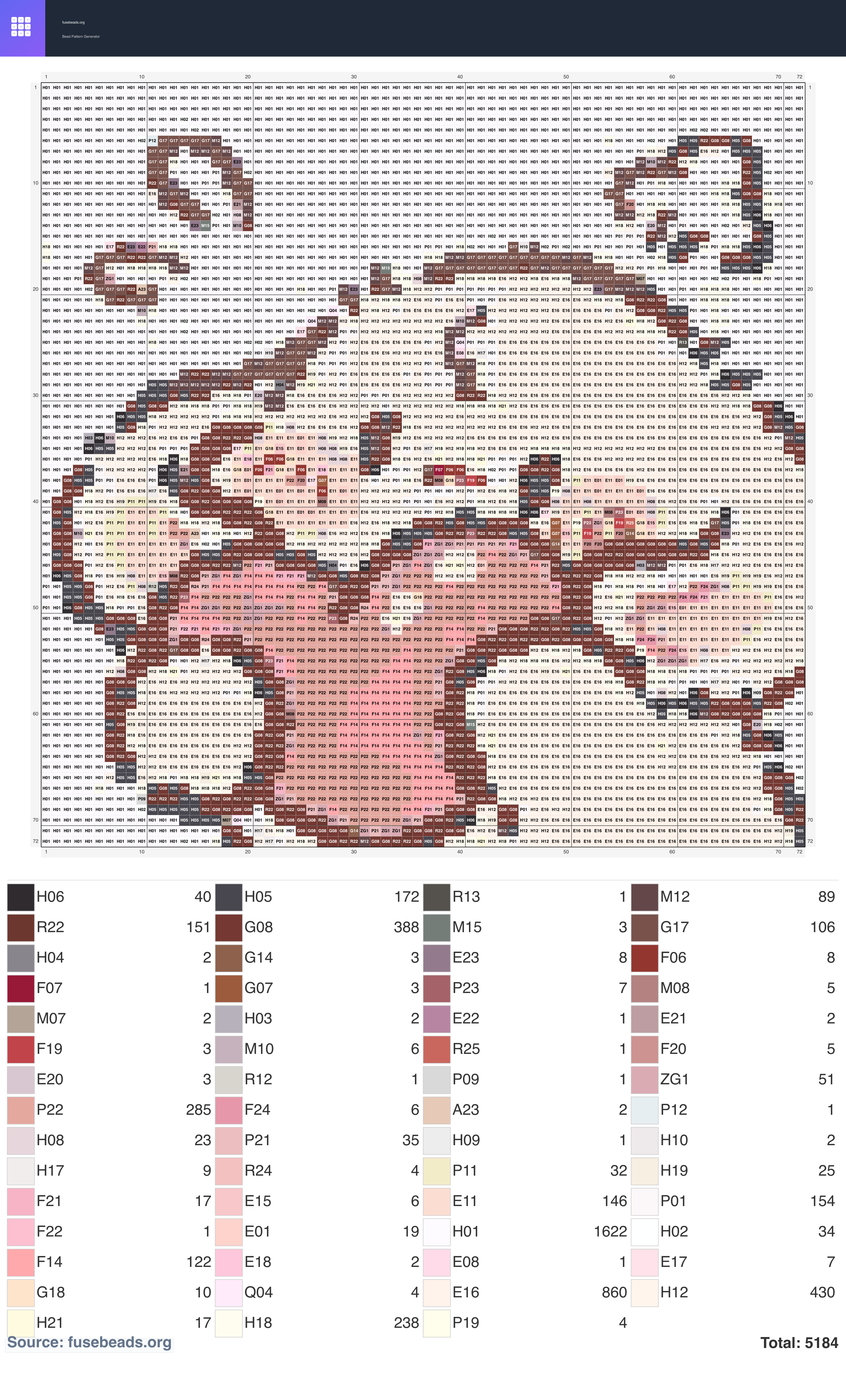 Cute Bunny perler beads pattern