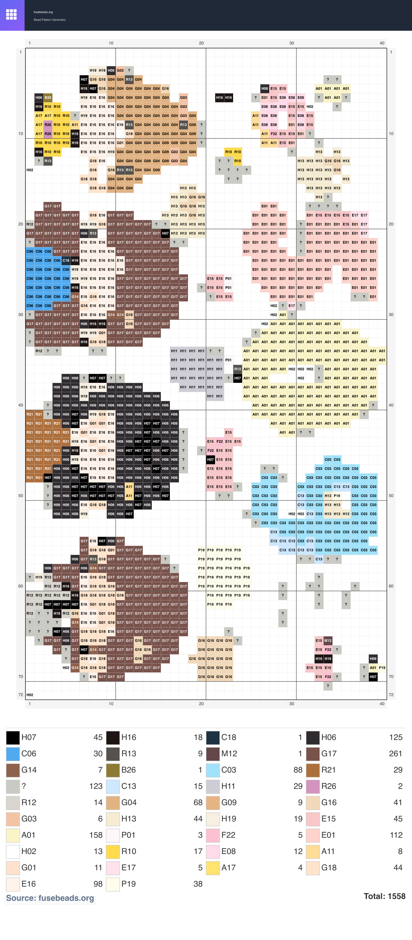 Kawaii #325 perler beads pattern