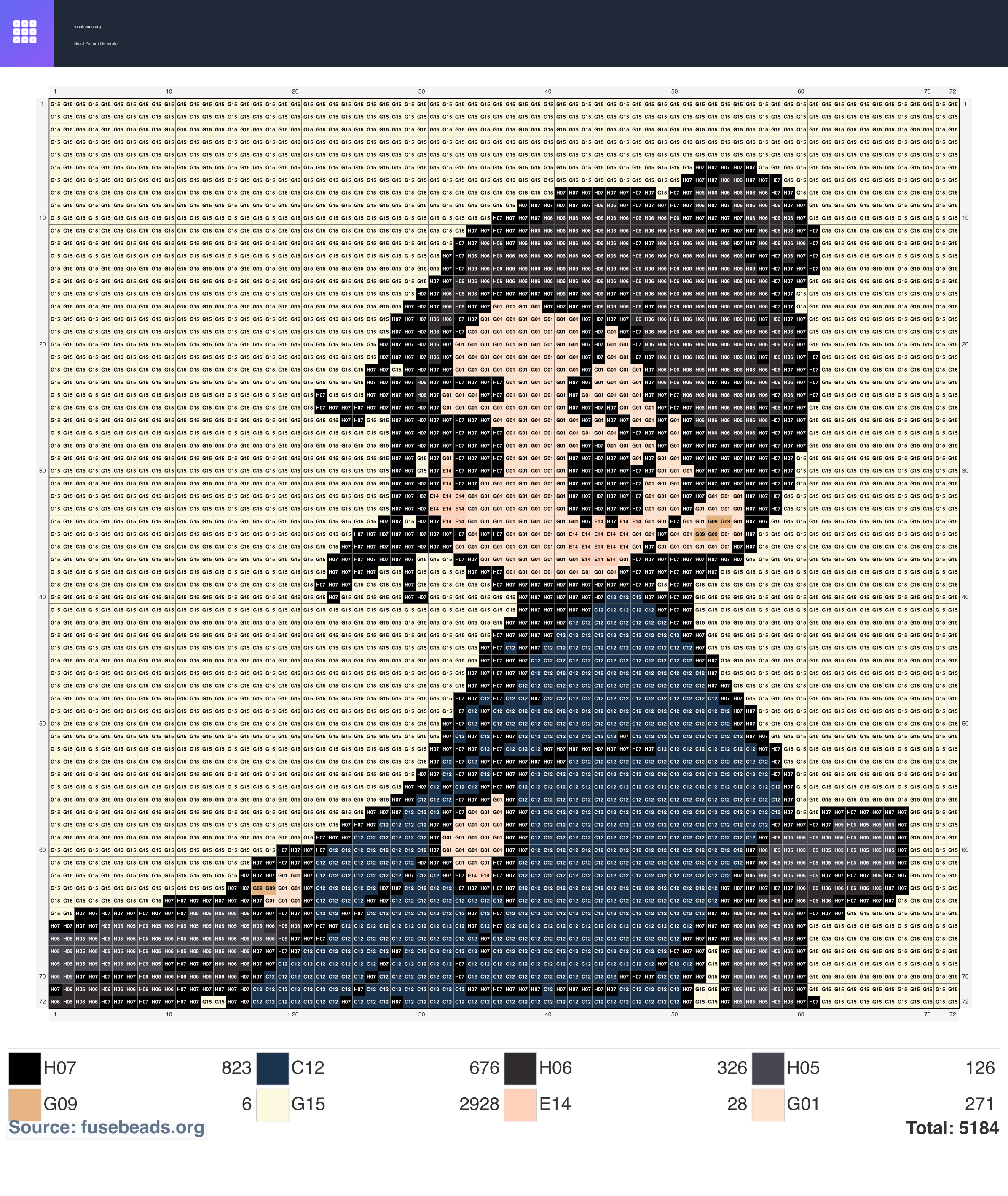 Kawaii #1882 perler beads pattern