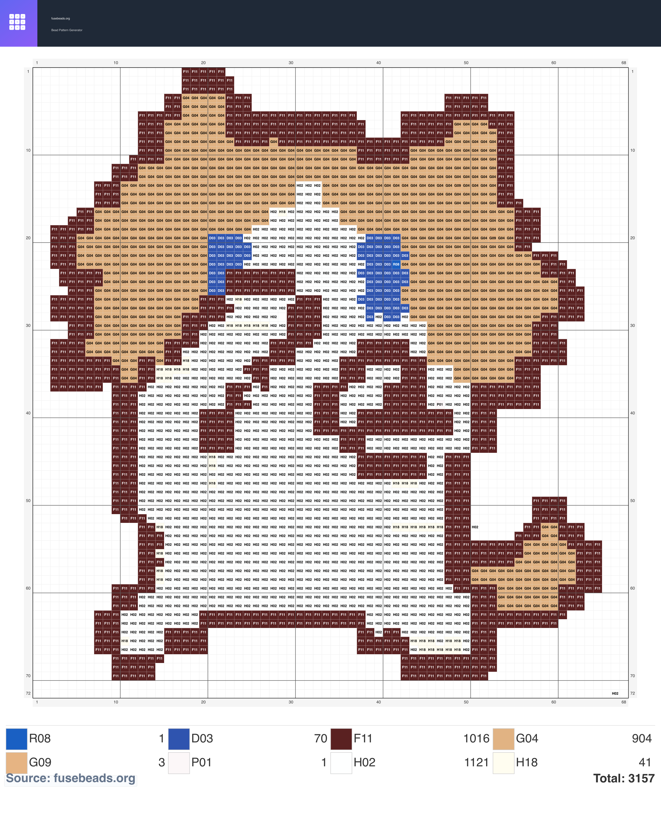Little Cola perler beads pattern